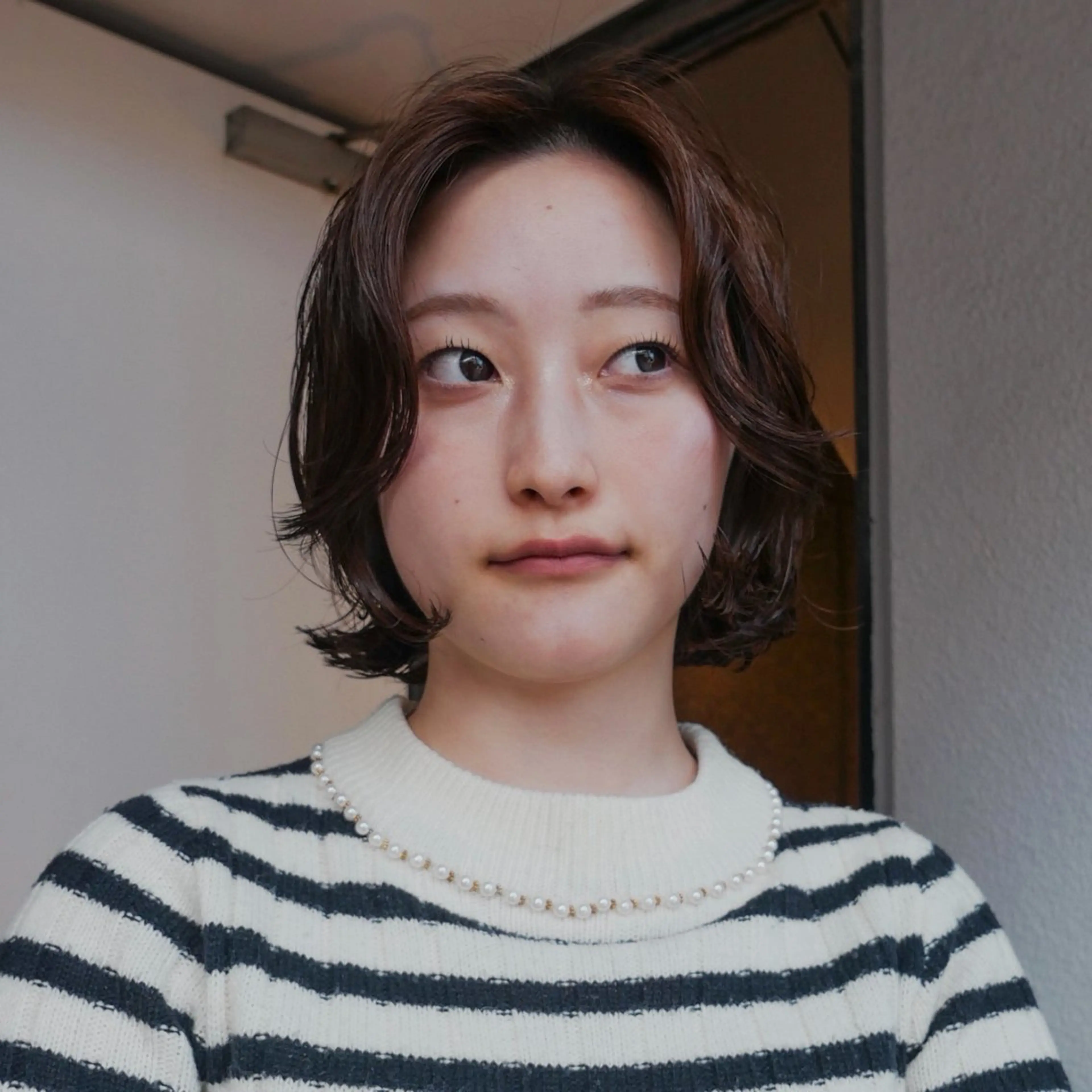 ショート カラー パーマ ボブ トリートメント ニュアンスパーマ カット ヘアカラー パーマ トリートメント 🌿ボブ パーマ高橋啓太🌿のヘアスタイル