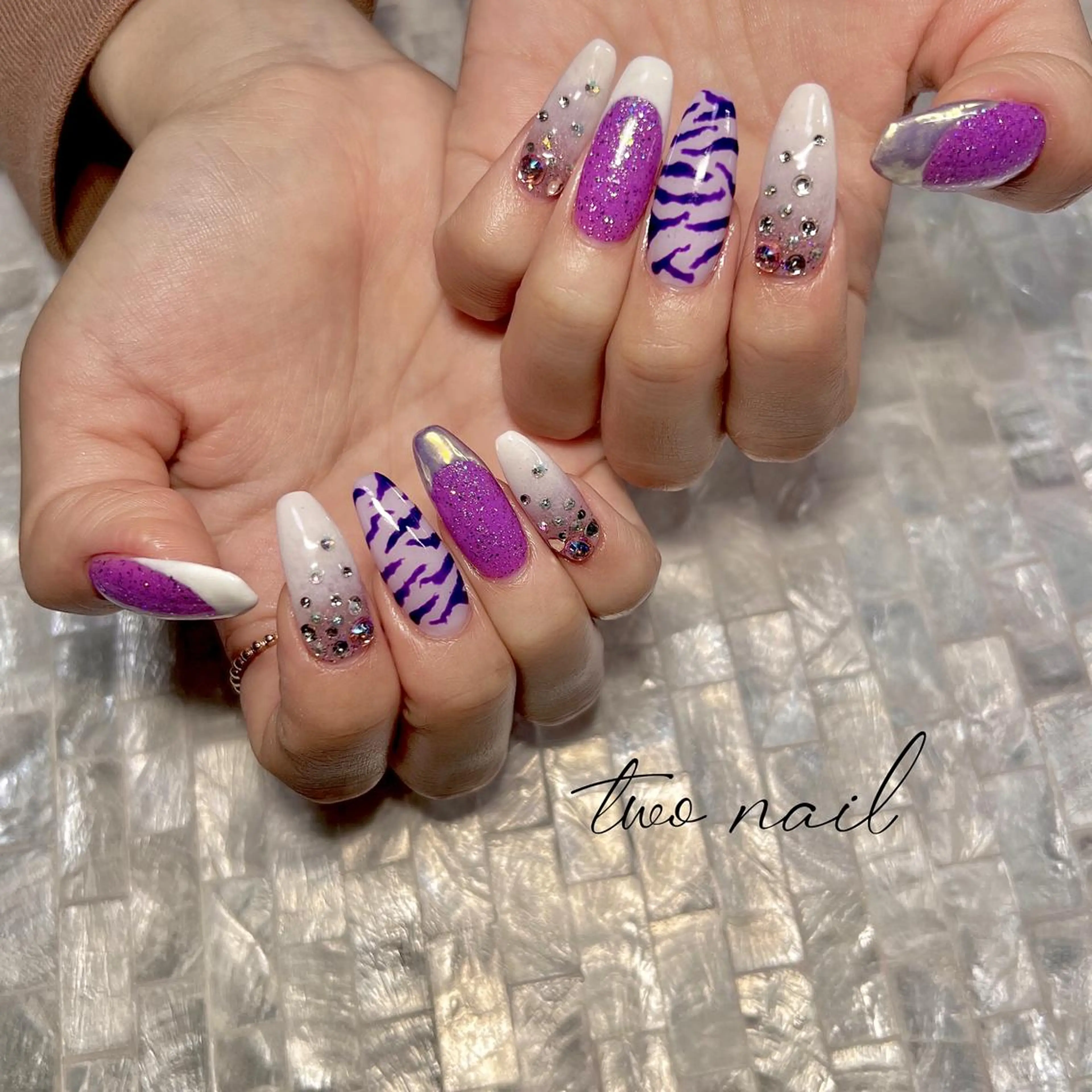 ネイル アートネイル フットネイル ハート ニュアンスネイル オフィスネイル two nailのネイルデザイン