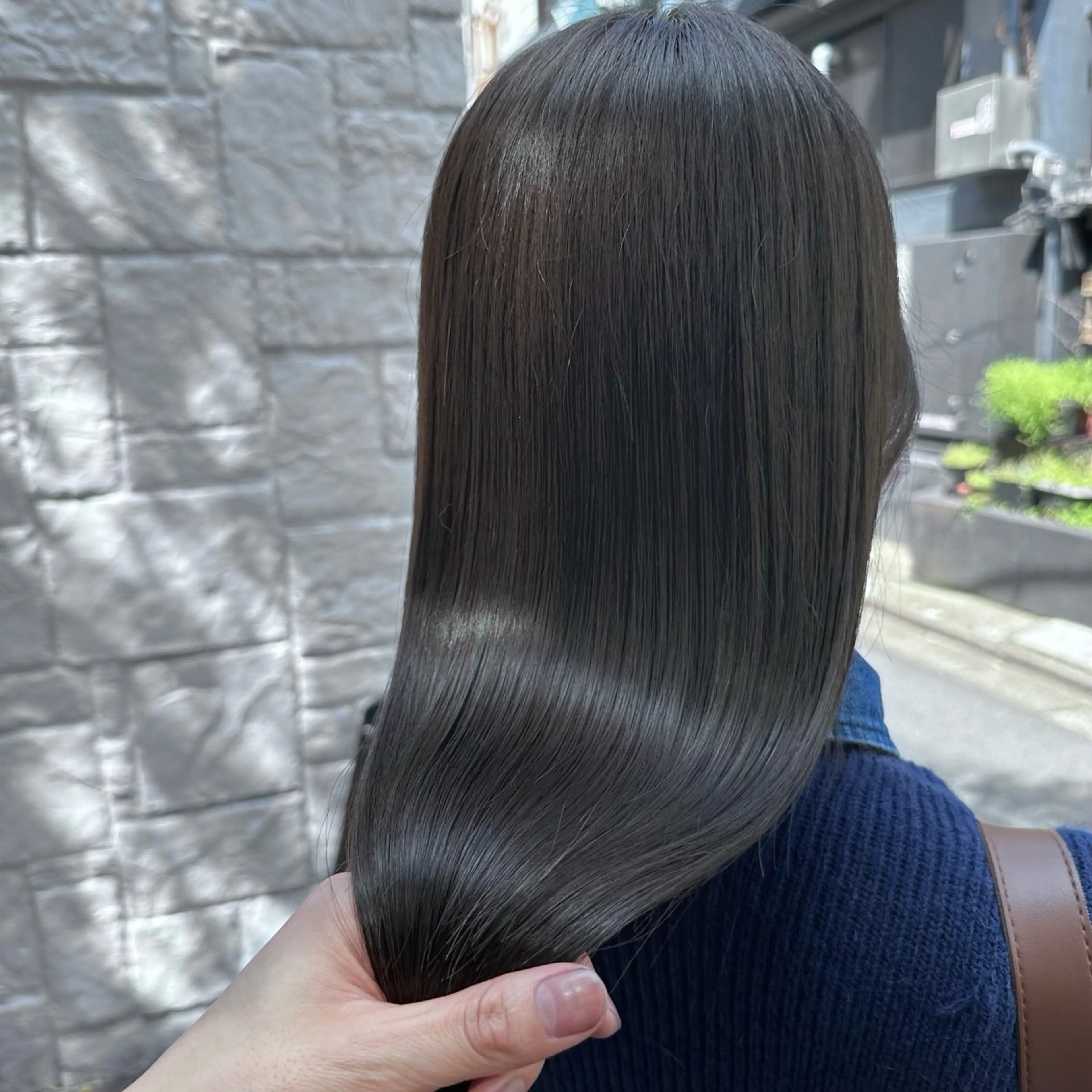 ロング カラー 短めショートカット カットモデルのヘアスタイル