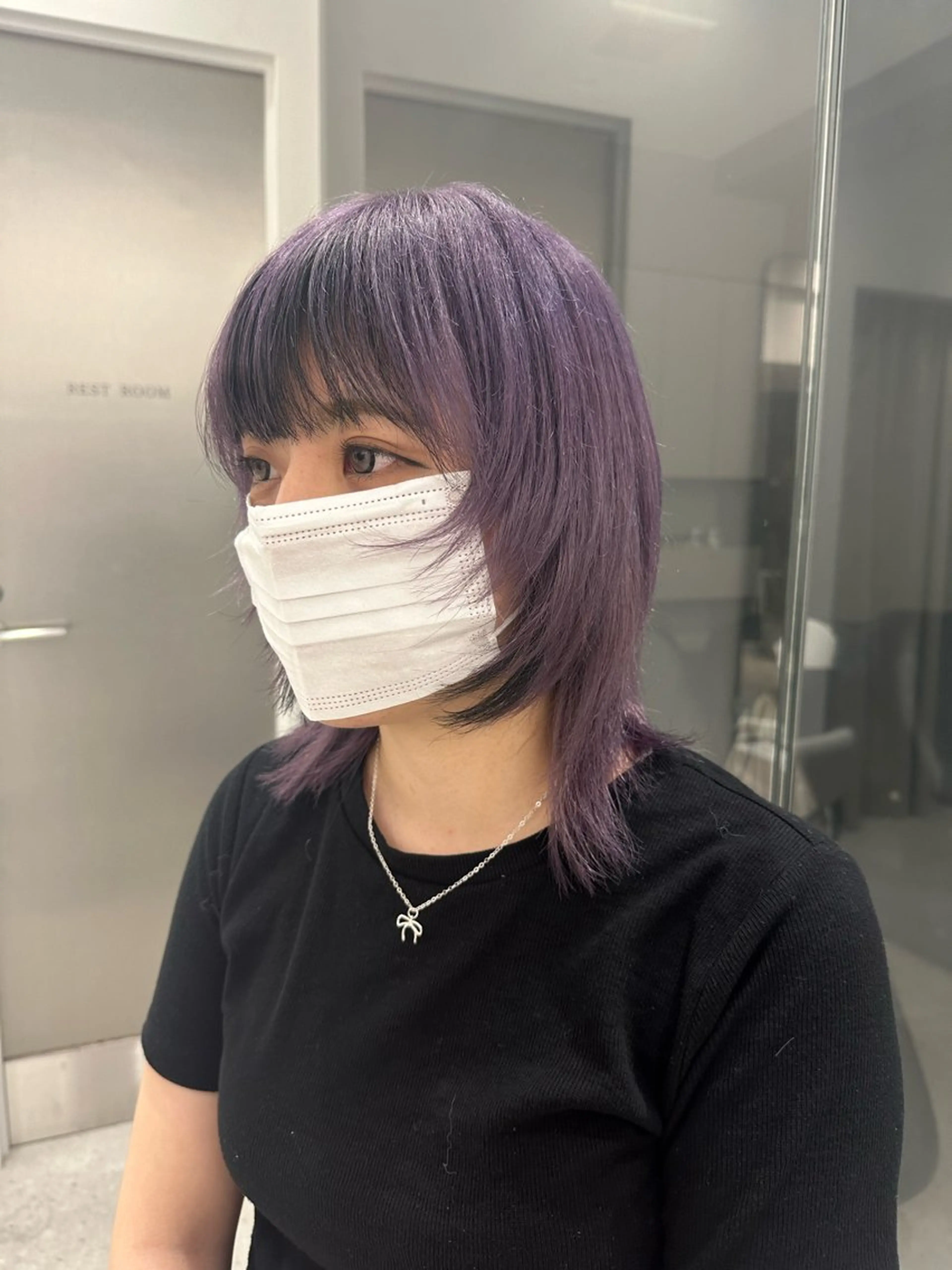 カラー デザインカラー ラベンダーカラー ピンクカラー ピンクラベンダー カット ヘアカラー AIKA🤍 カットモデル募集🫧のヘアスタイル