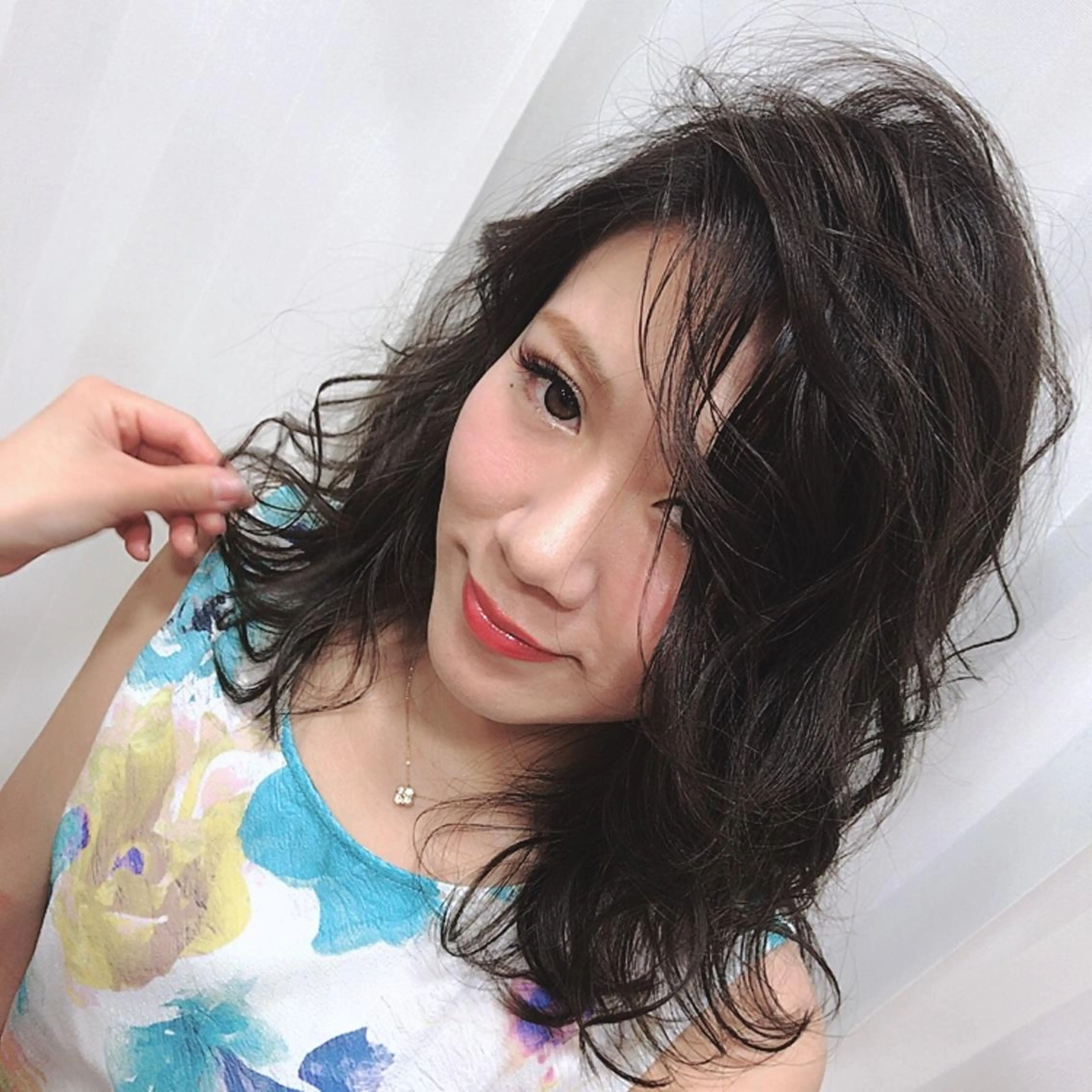 ミディアム カラー ヘアアレンジ 烏丸韓国ヘア🇰🇷 ayaka🎀のヘアスタイル