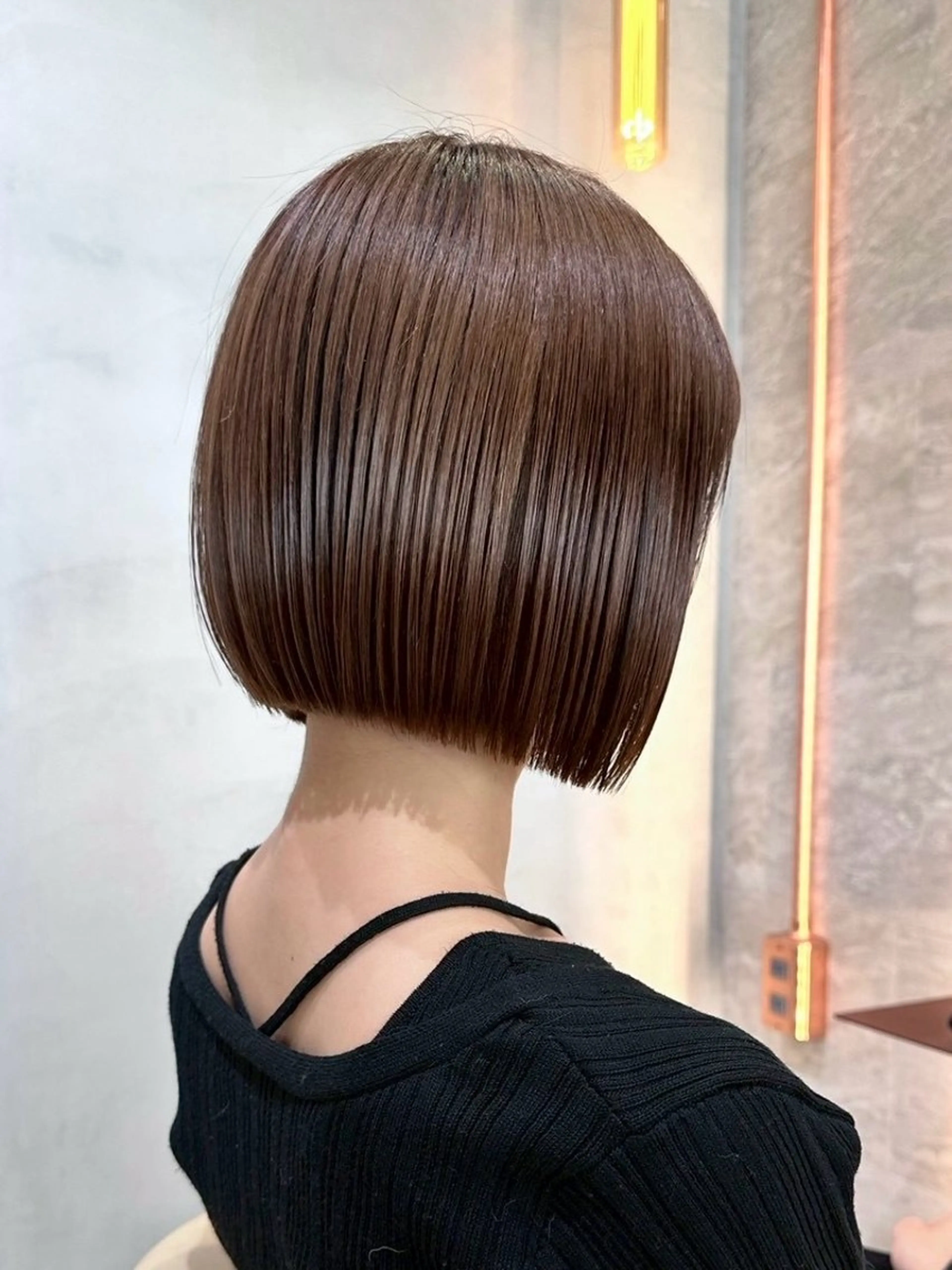 ショート カラー ヘアアレンジ 縮毛矯正🤍 盛れるボブ/ひかりのヘアスタイル