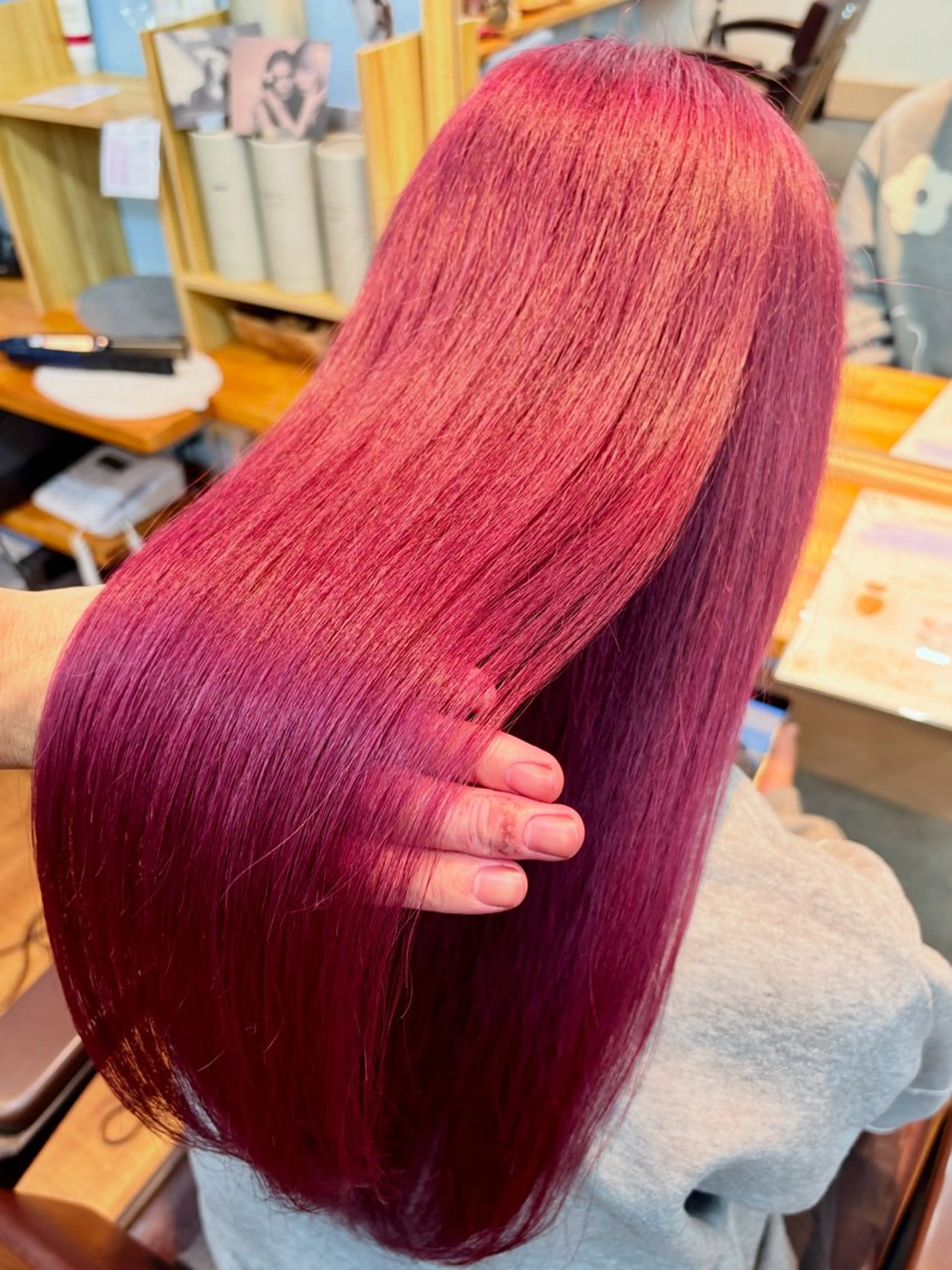 ロング カラー ヘアカラー トリートメント 髪質改善🌿‬/艶感 /髙木 優人のヘアスタイル