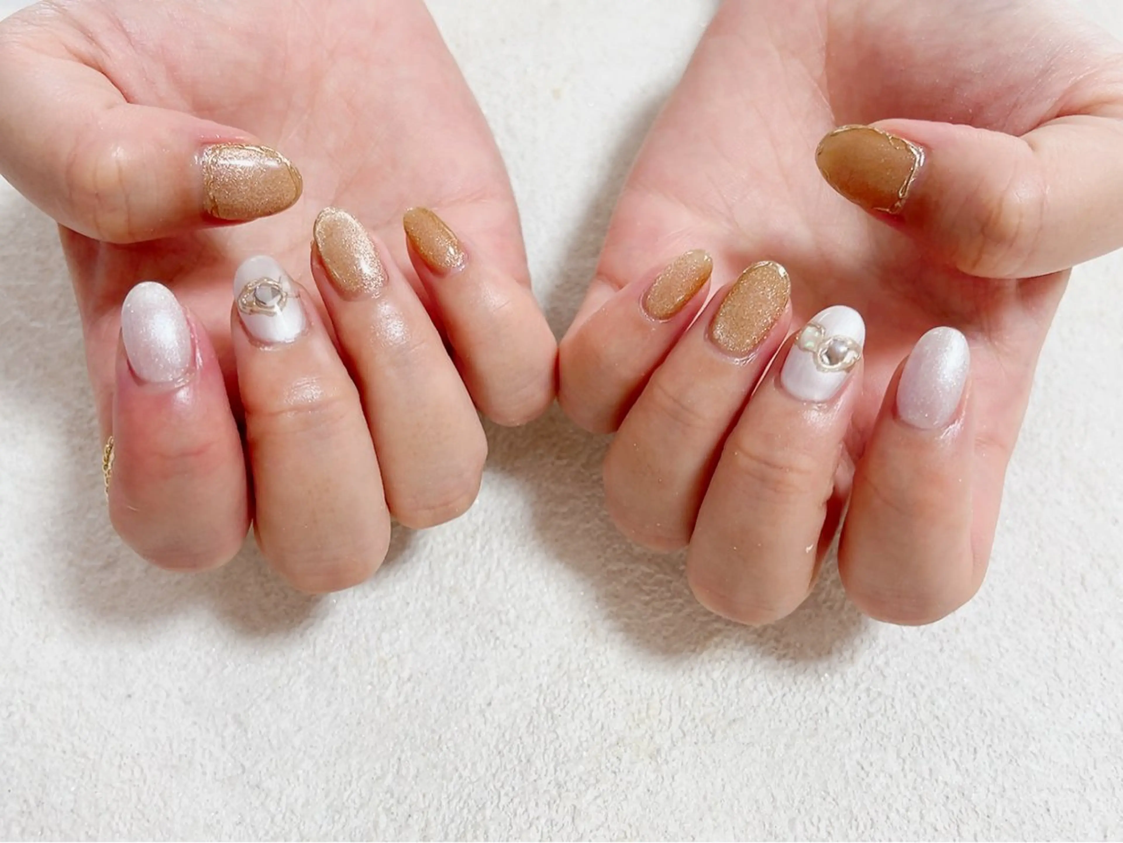 ネイル ジェルネイル キラキラネイル メンズネイル パラジェル 夏ネイル kiki nail たまプラーザのネイルデザイン