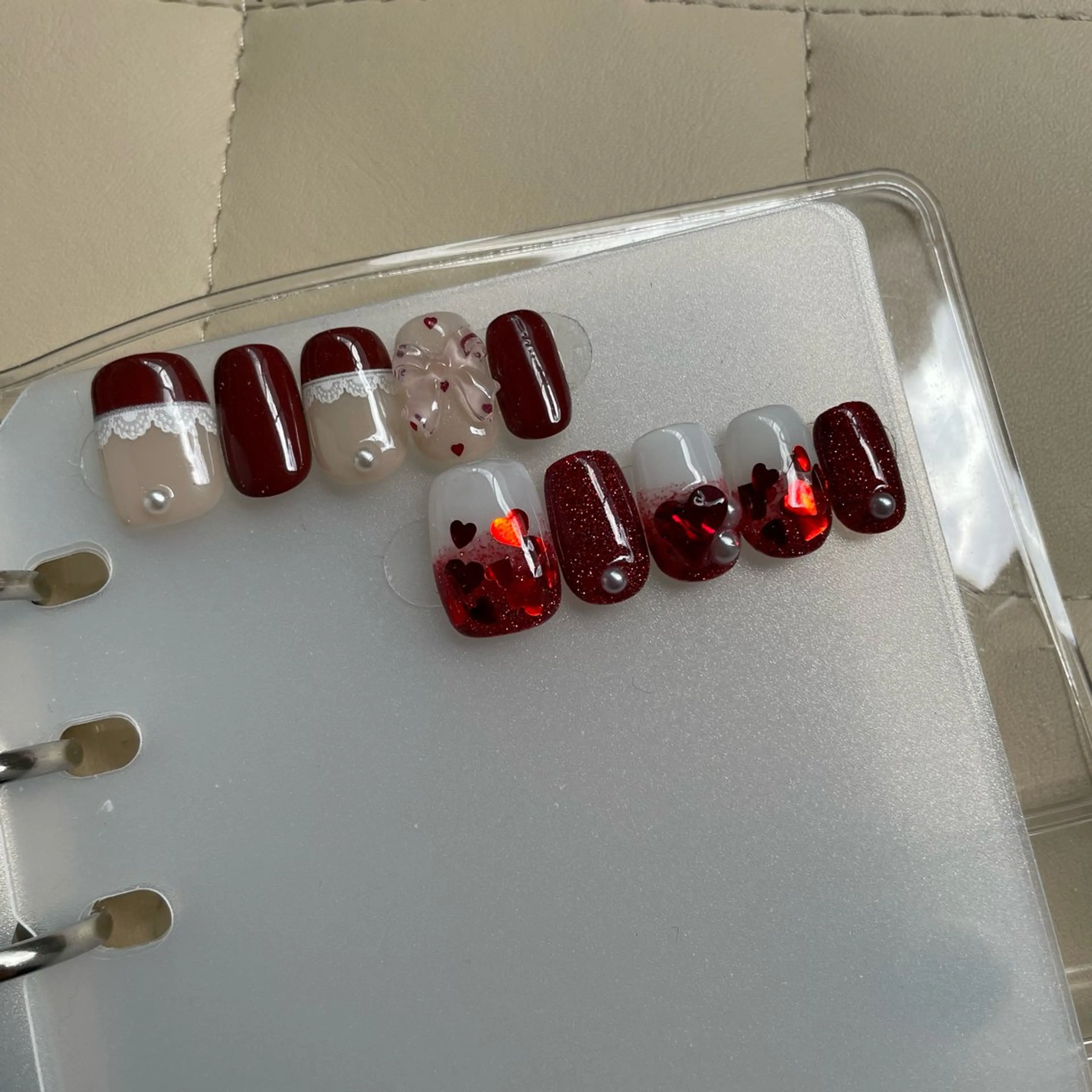 ネイル チークネイル フラッシュネイル ジェルネイル ハート ラメ(グリッター) ハンドネイル Sugar. ひかり໒꒱˚.*のネイルデザイン