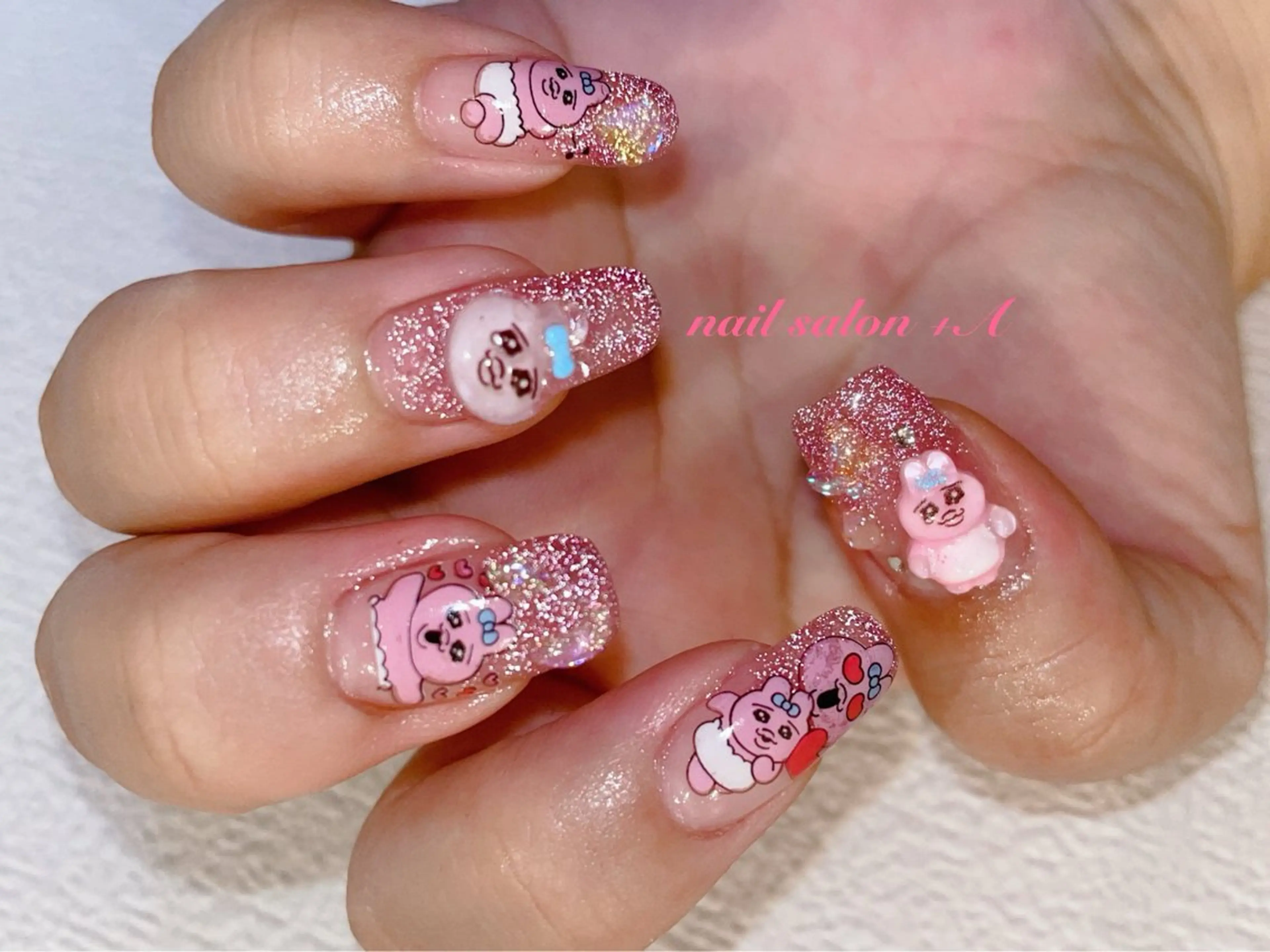 セミロング ハンドネイル Nail Salon +Aのネイルデザイン