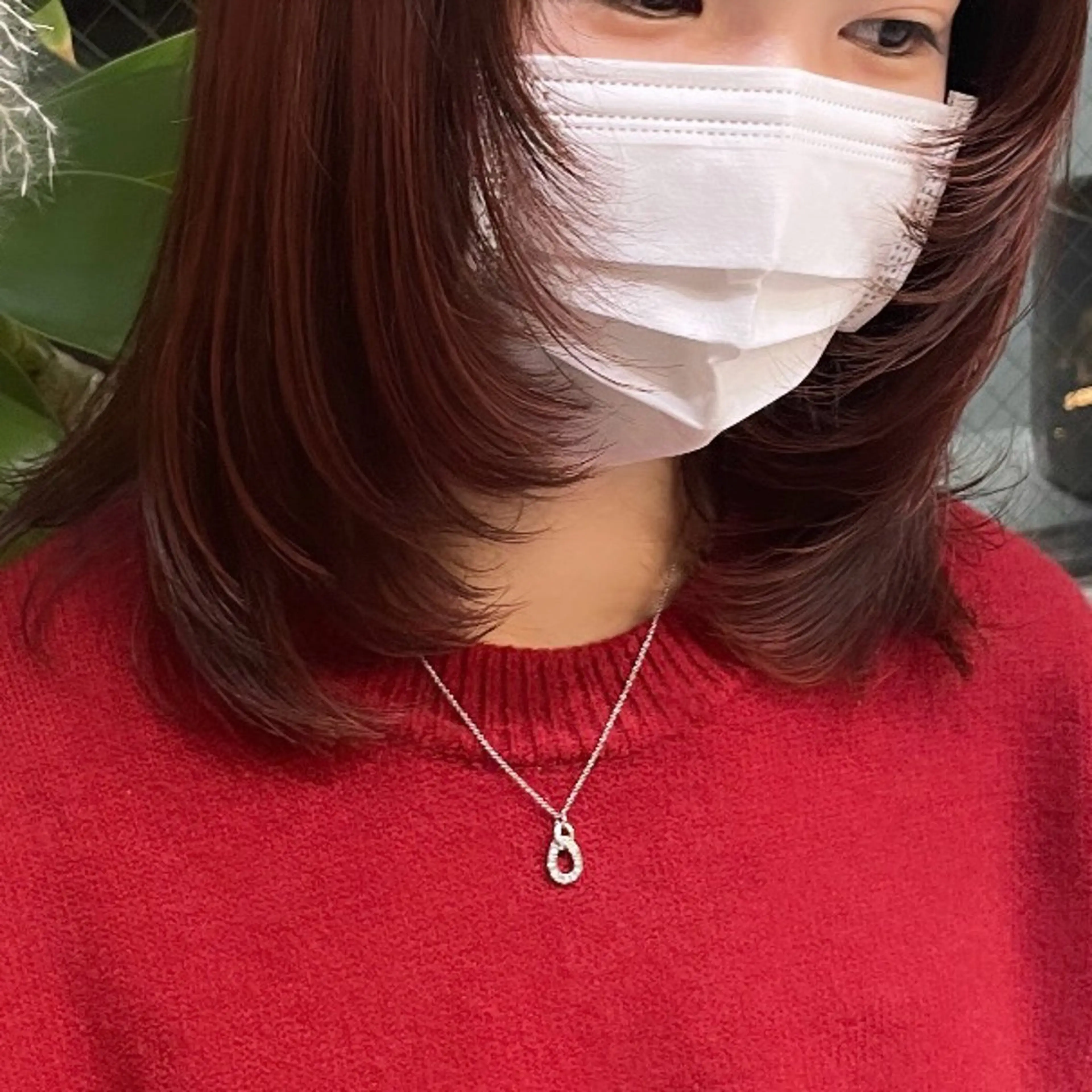 ミディアム カラー ブリーチ ブリーチなしカラー ピンクカラー レイヤーカット カット ヘアカラー Rui/透明感カラー 暖色/レイヤーカットのヘアスタイル