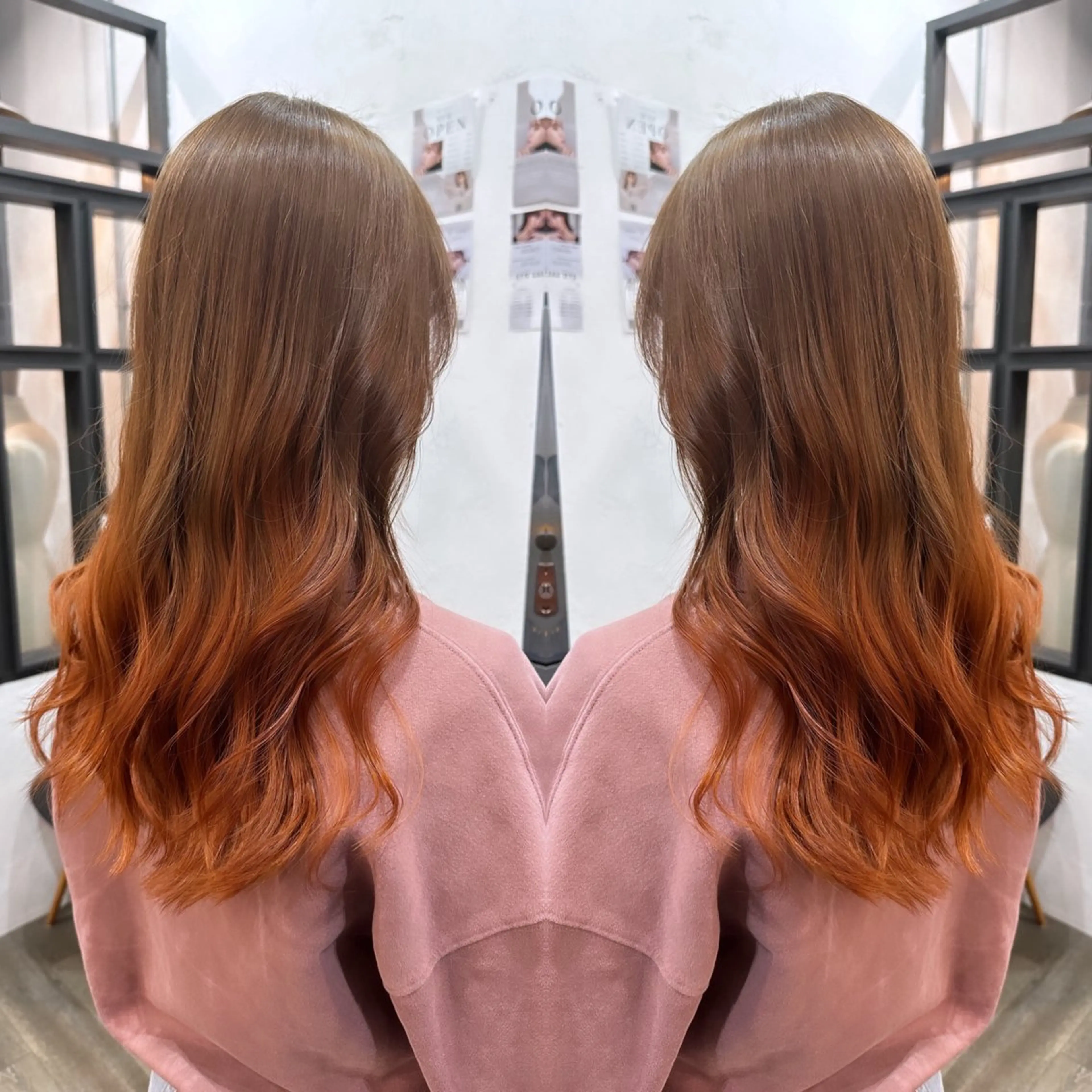 カラー ダブルカラー グラデーションカラー 🖤西嶋　桃花🖤 エクステ/レイヤーのヘアスタイル