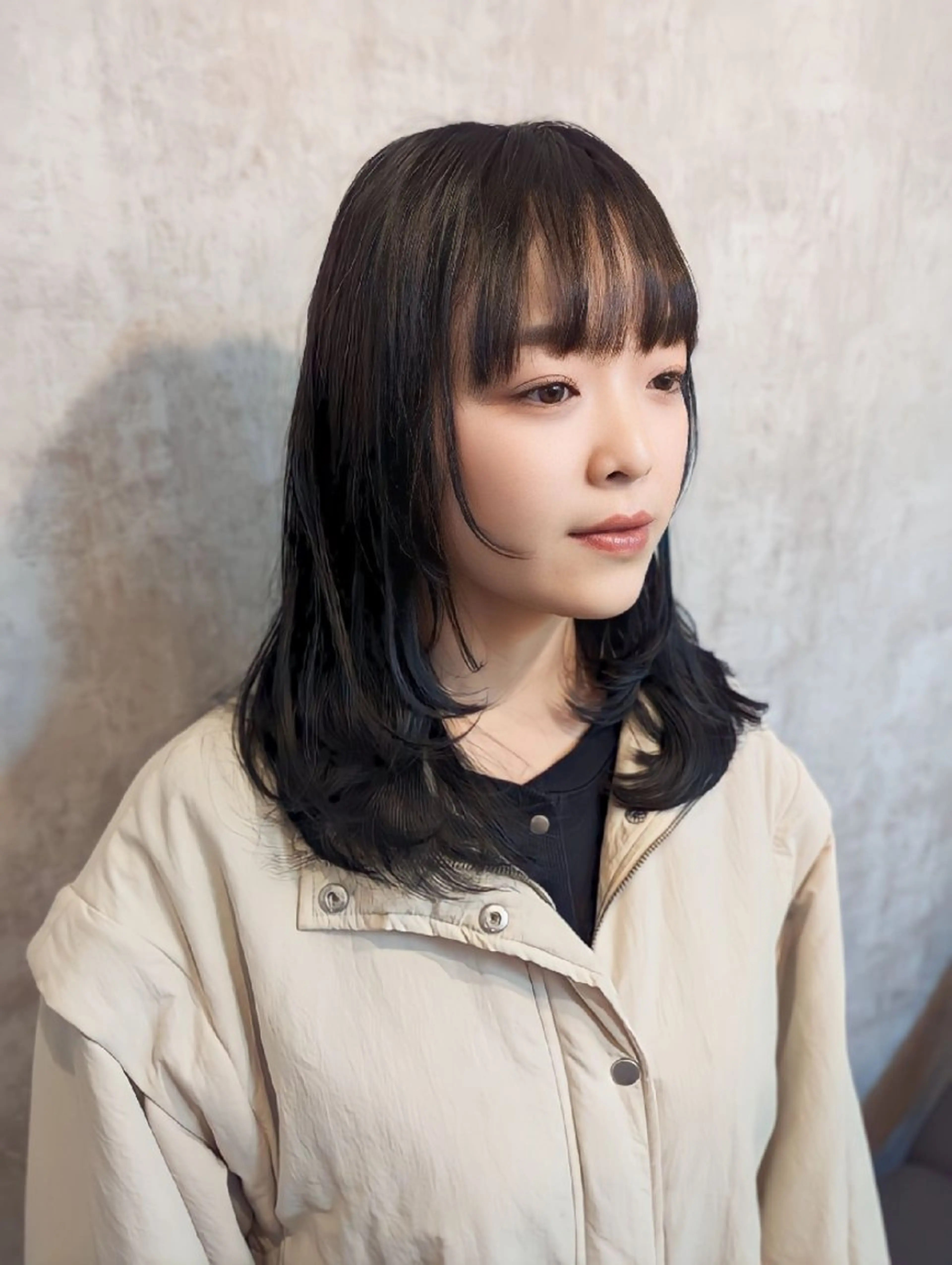 ミディアム 宮下 敦のヘアスタイル