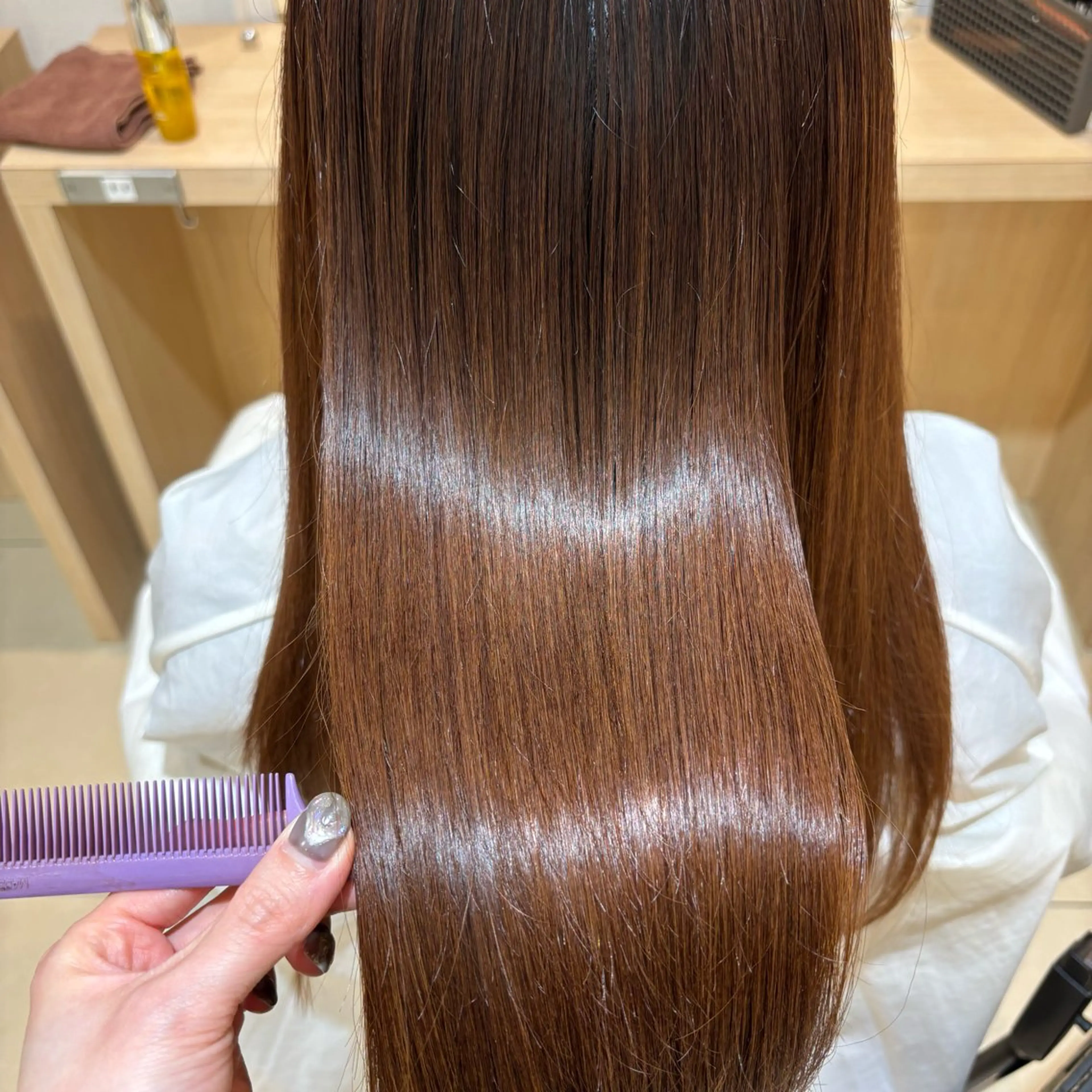 ロング パーマ 縮毛矯正 🌙Ash中目黒 坪内沙月🌙のヘアスタイル