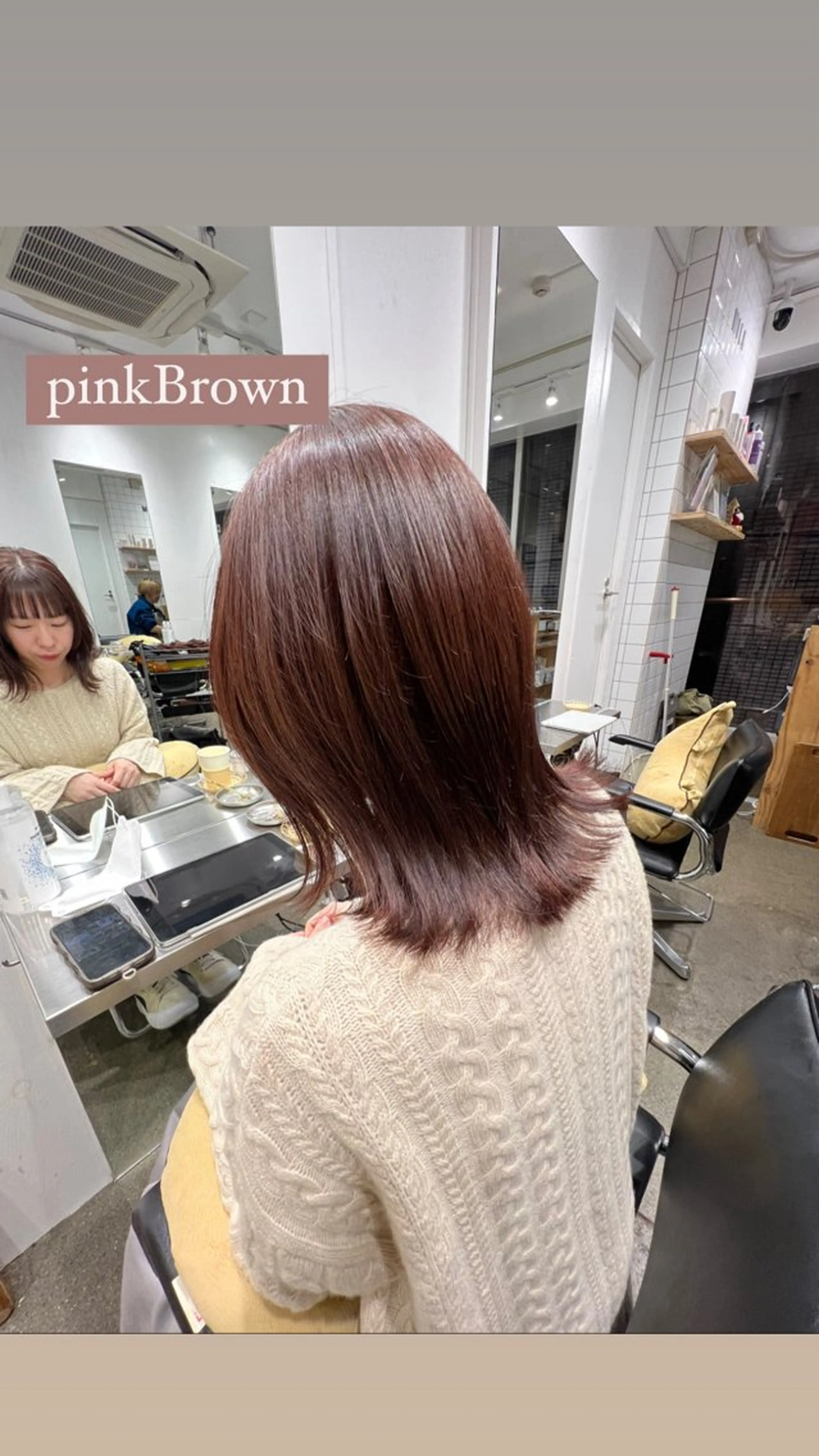 ミディアム カラー 切りっぱなしボブ ブリーチ ブリーチなしカラー ボブ カット ヘアカラー トリートメント ヘッドスパ ✨髪質改善矯正× ブリーチ✨YU-KIのヘアスタイル