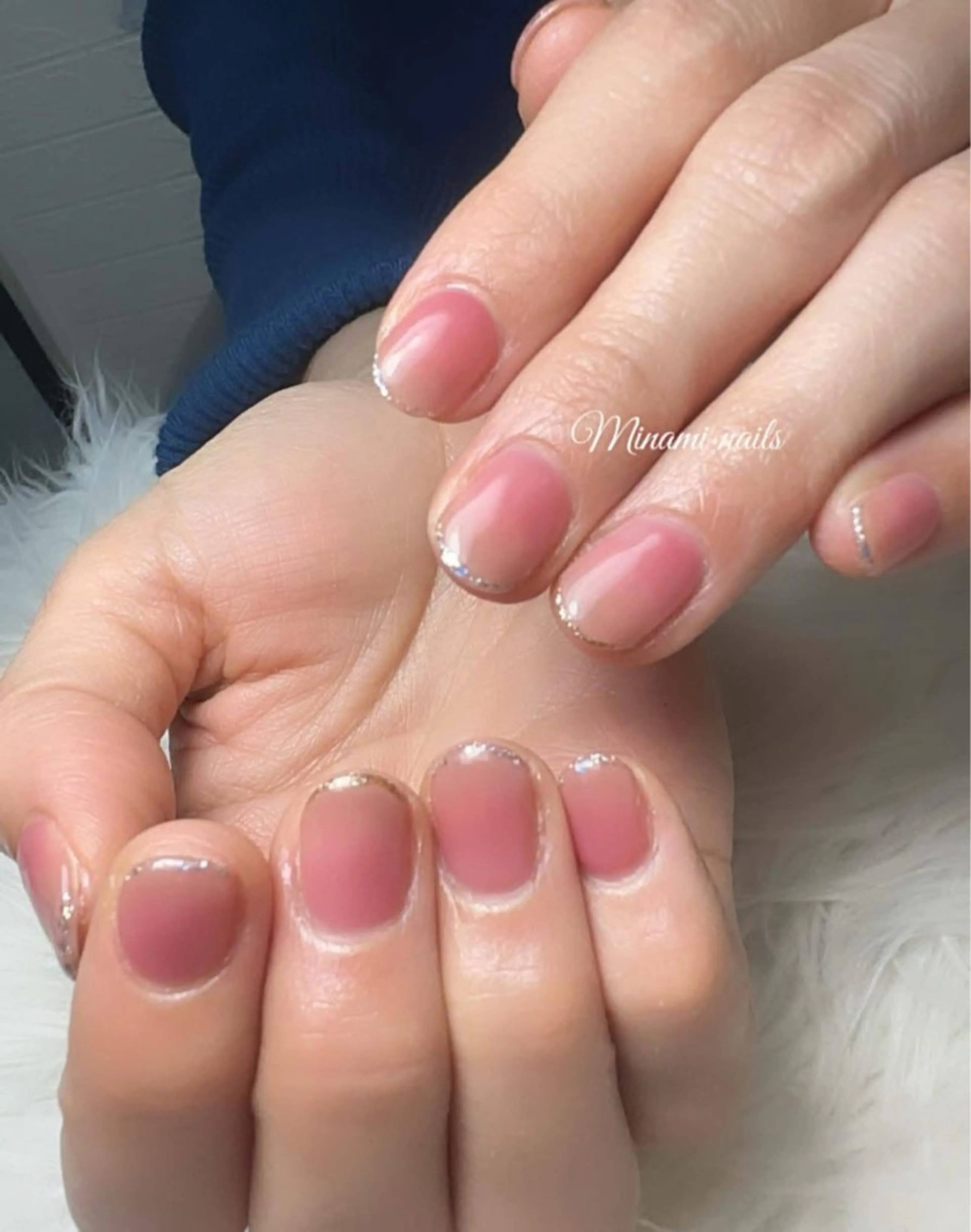 ネイル アートネイル オーロラネイル ガーリー キラキラネイル 韓国ネイル ハンドネイル Minami Nailsのネイルデザイン