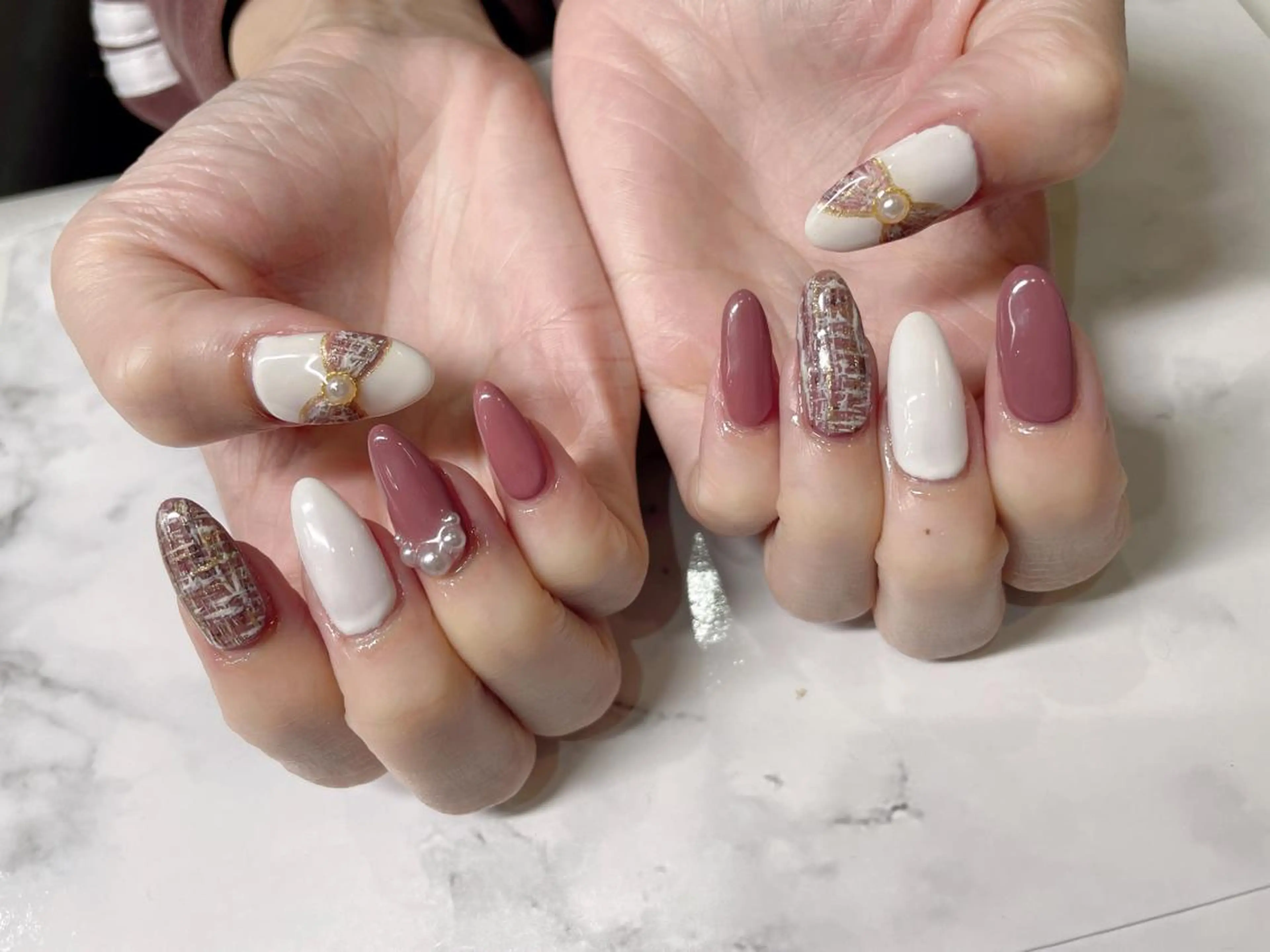 ミディアム ネイル 《LB》ラブリエ Nail&eyeのマツエク・マツパデザイン