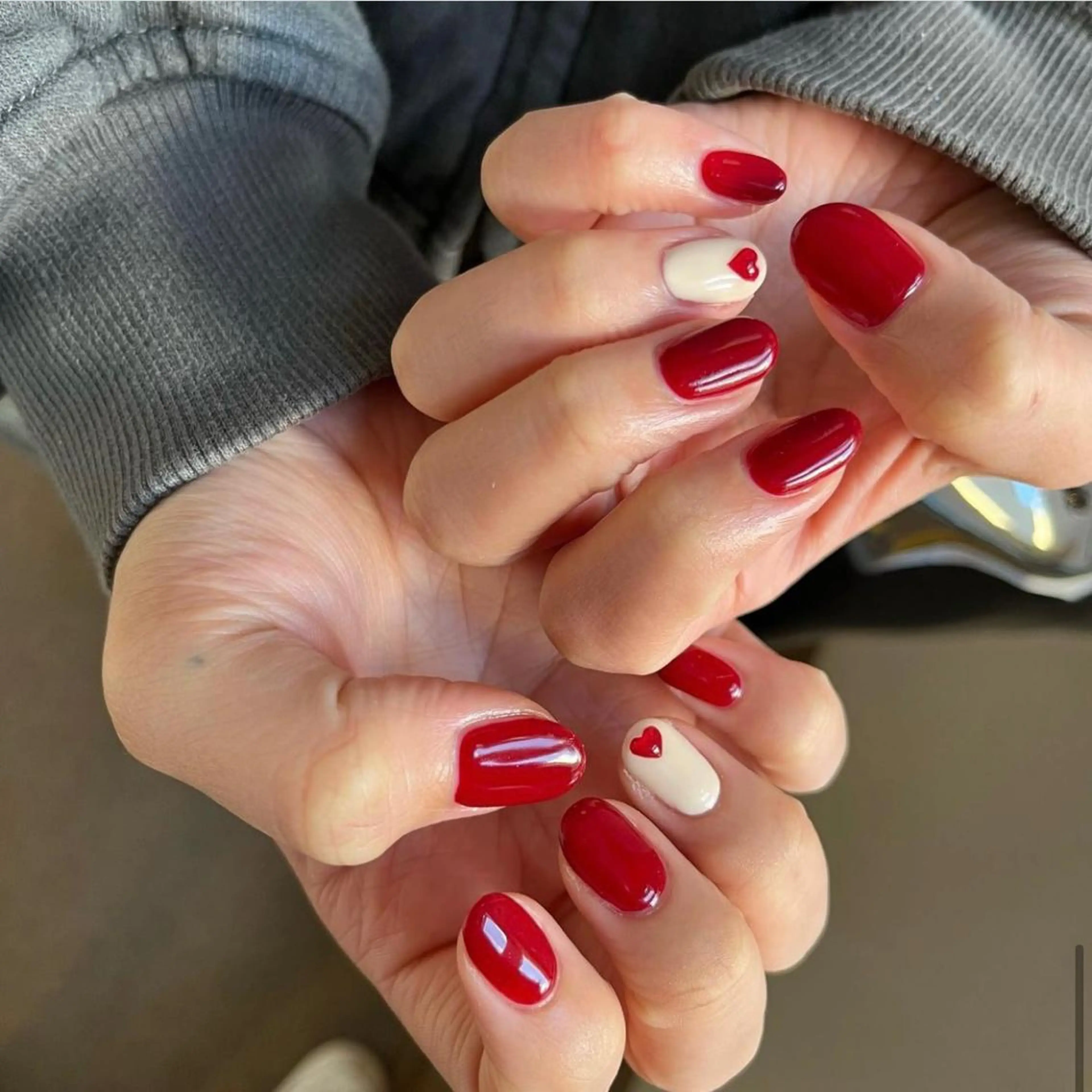 ネイル ハート namm.🍒✨ Fuka🧡のネイルデザイン