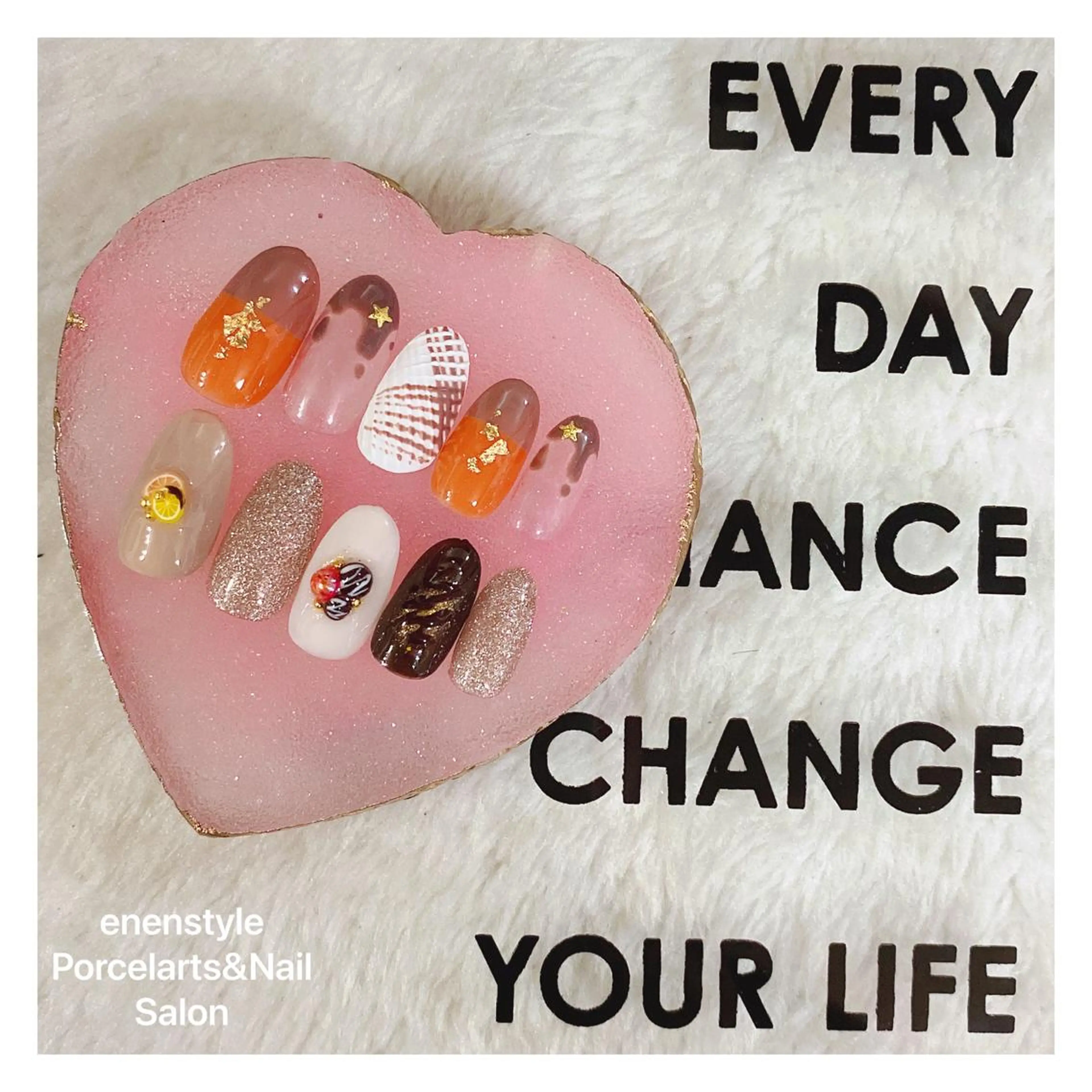 ミディアム ネイル ハンドネイル 👑enen style👑のネイルデザイン