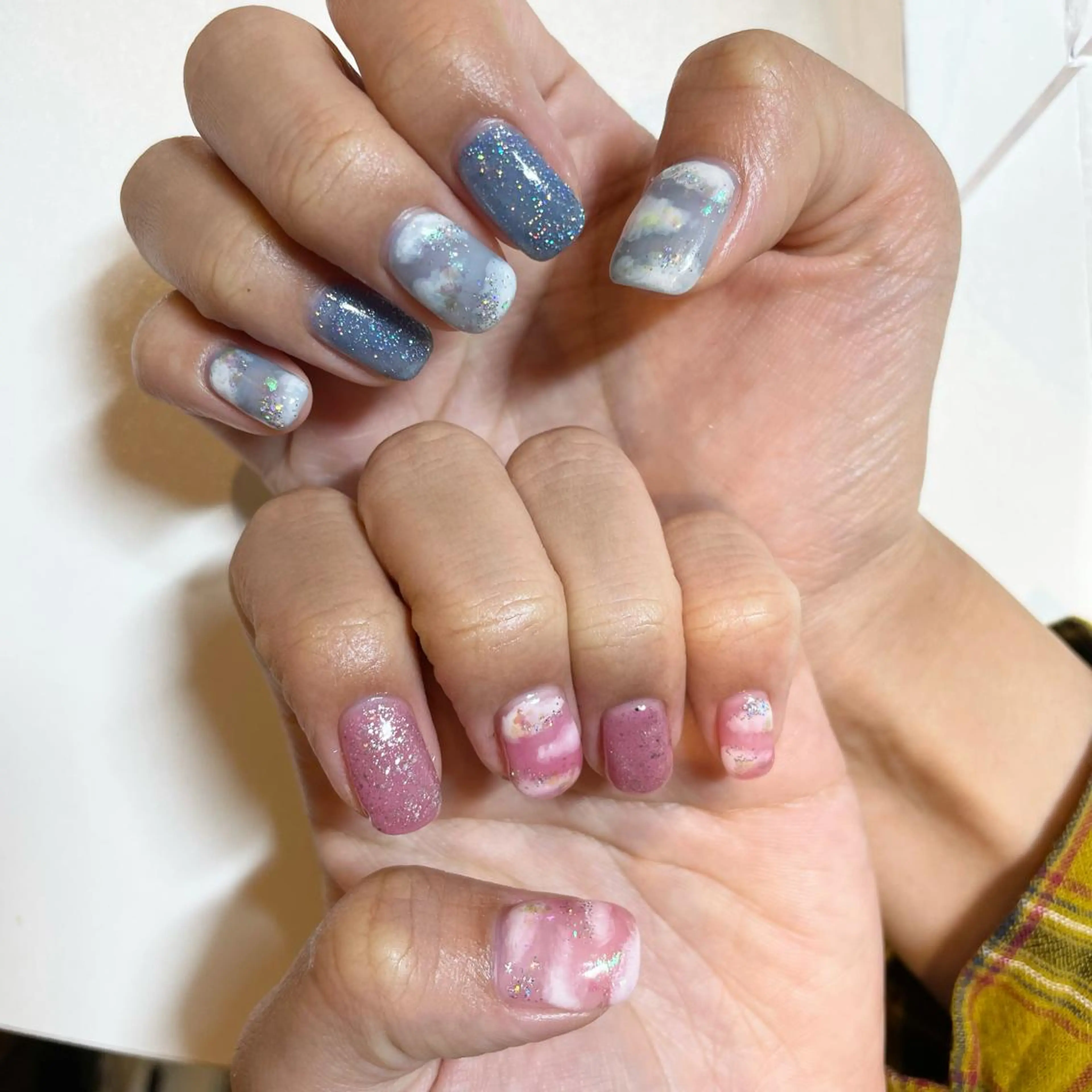 ネイル キラキラネイル 持ち込み ハンドネイル MIUNail YUMIのネイルデザイン