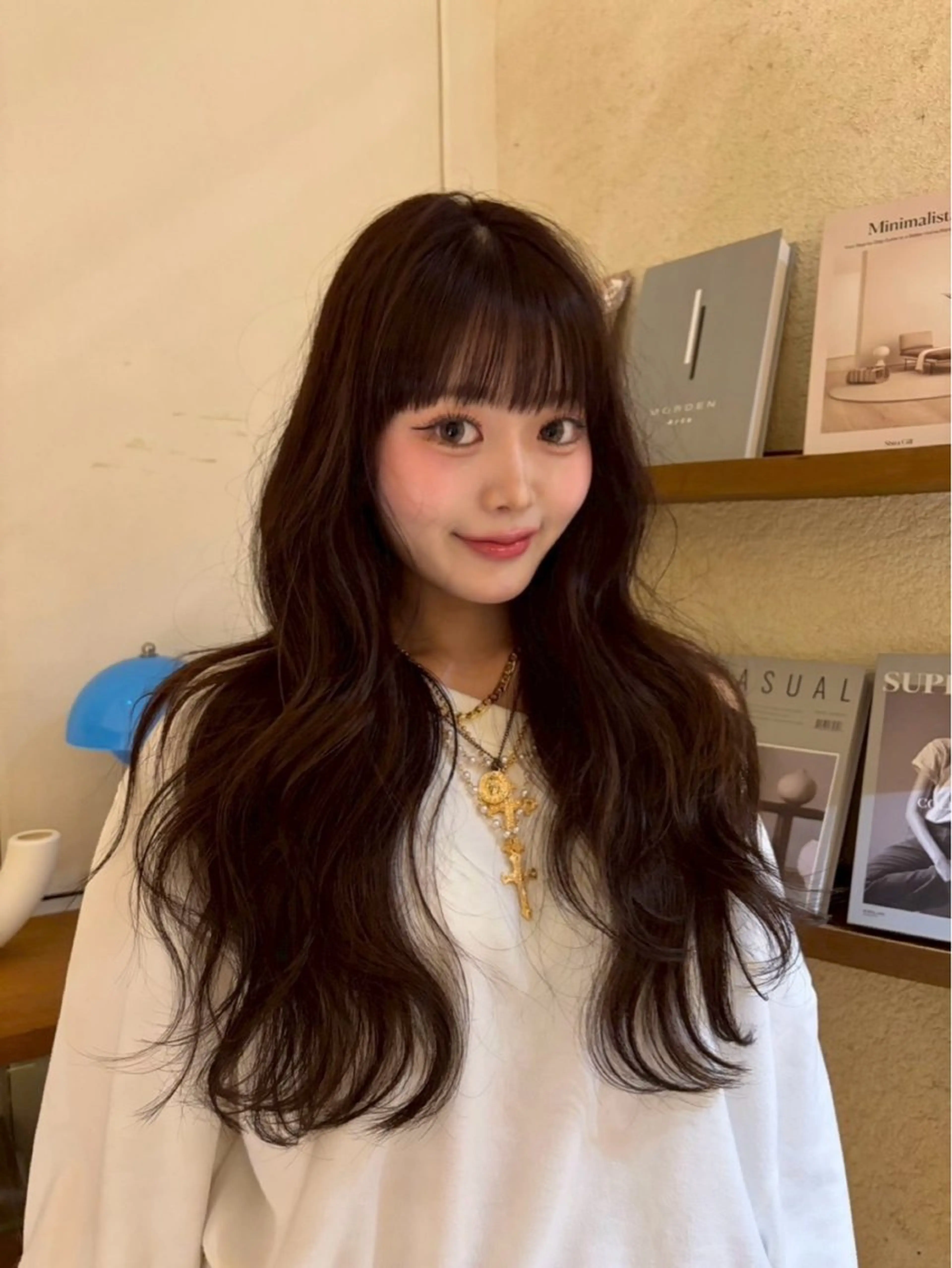 ロング カラー ヘアカラー 北堀江/ストレート /ブリーチ/じゅきのヘアスタイル