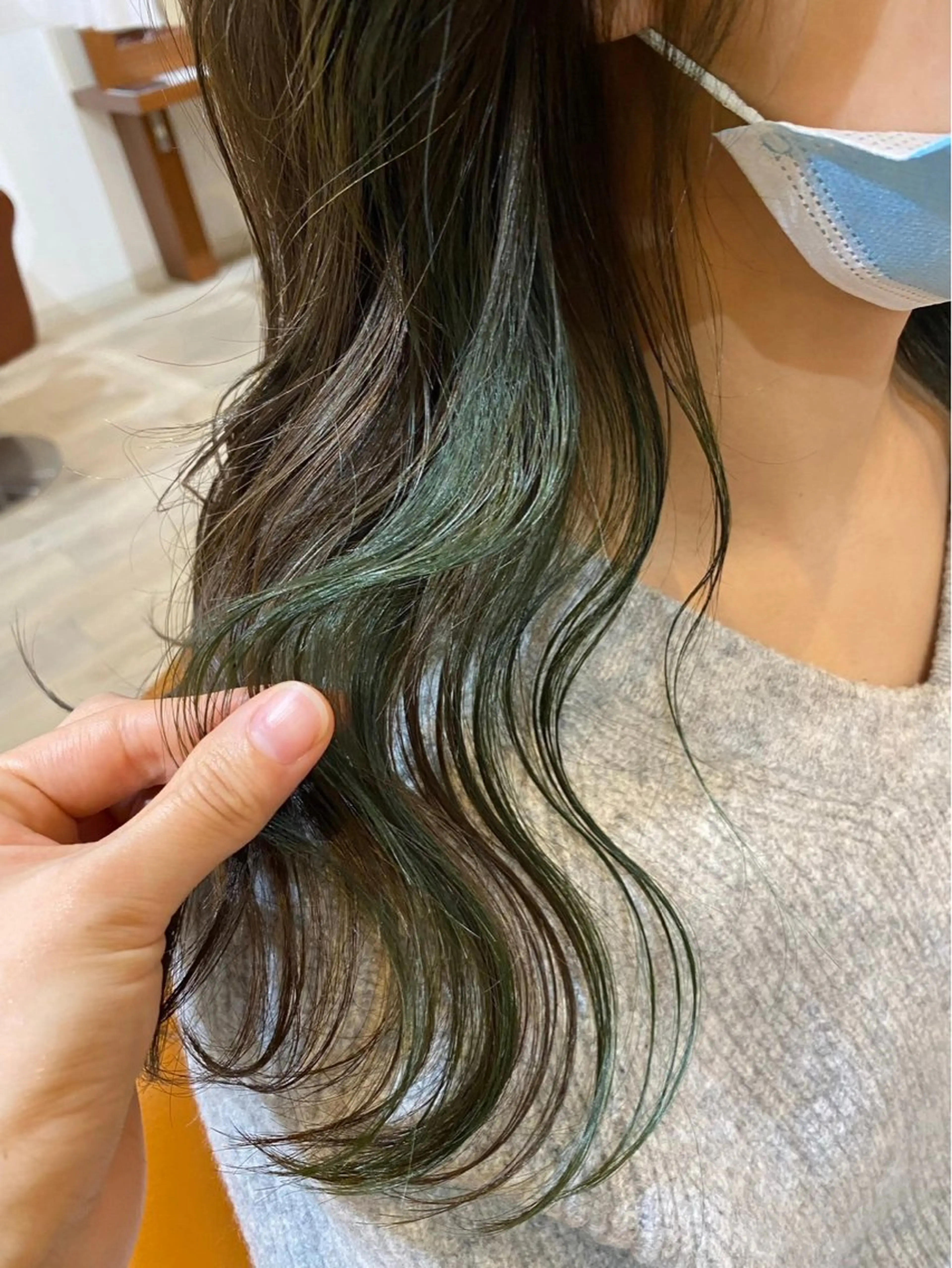 セミロング カラー カット 縮毛矯正 縮毛矯正とレイヤー カット/杉村凜汰郎のヘアスタイル