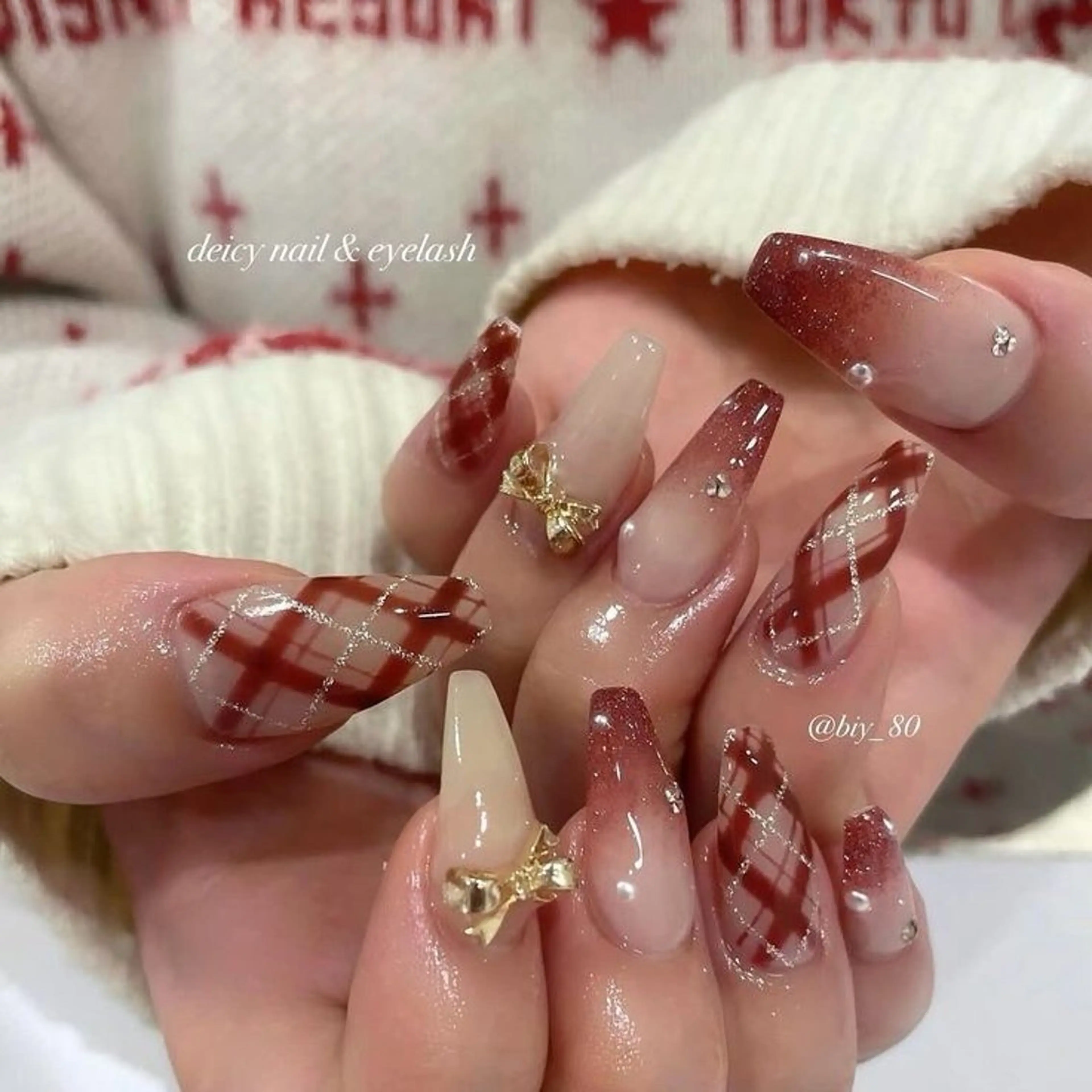 ネイル グラデーション ラメ(グリッター) マグネットネイル ミラーネイル ニュアンスネイル ハンドネイル Lumi de nailsのネイルデザイン