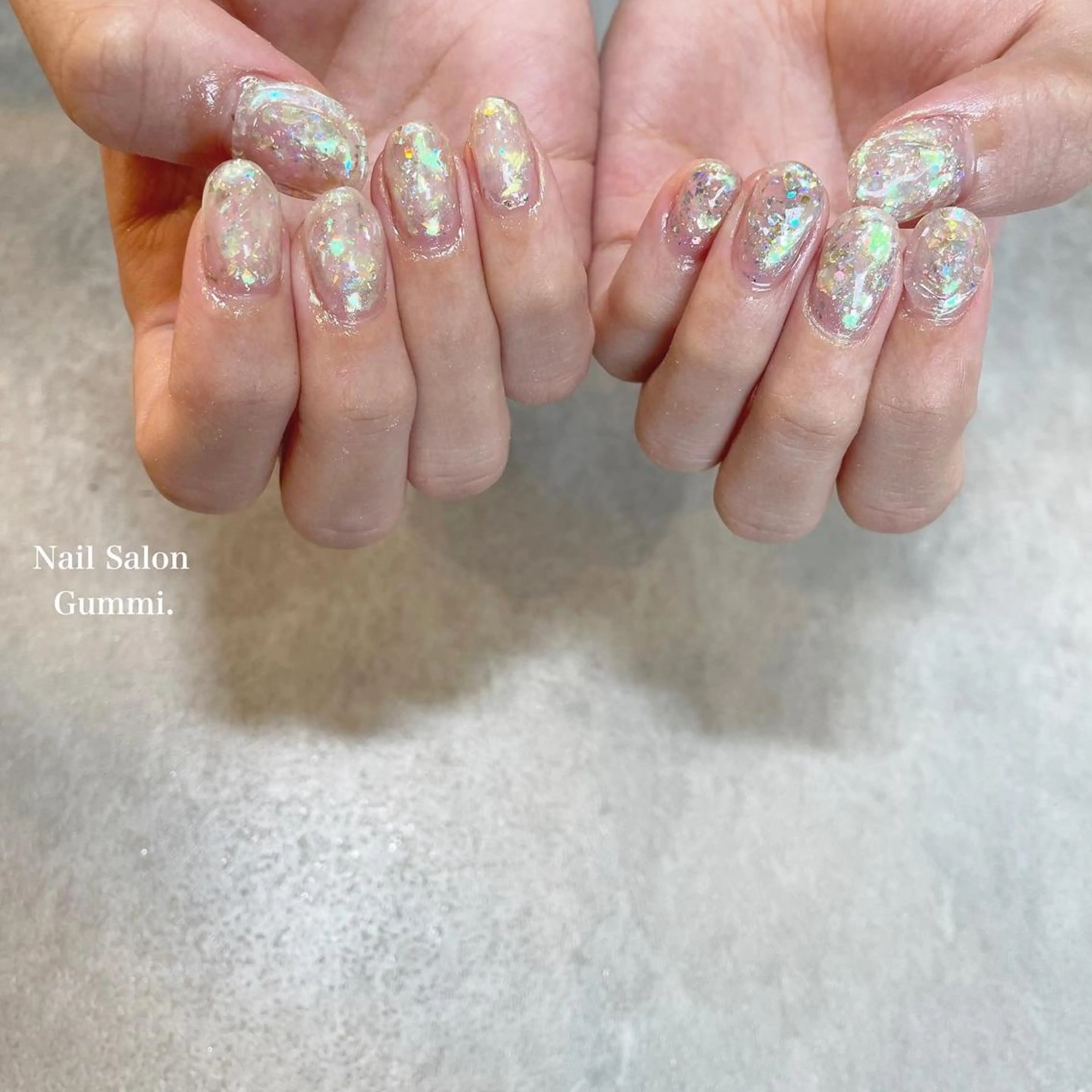 ネイル オーロラネイル ラメ(グリッター) Nail Salon Gummi.のネイルデザイン