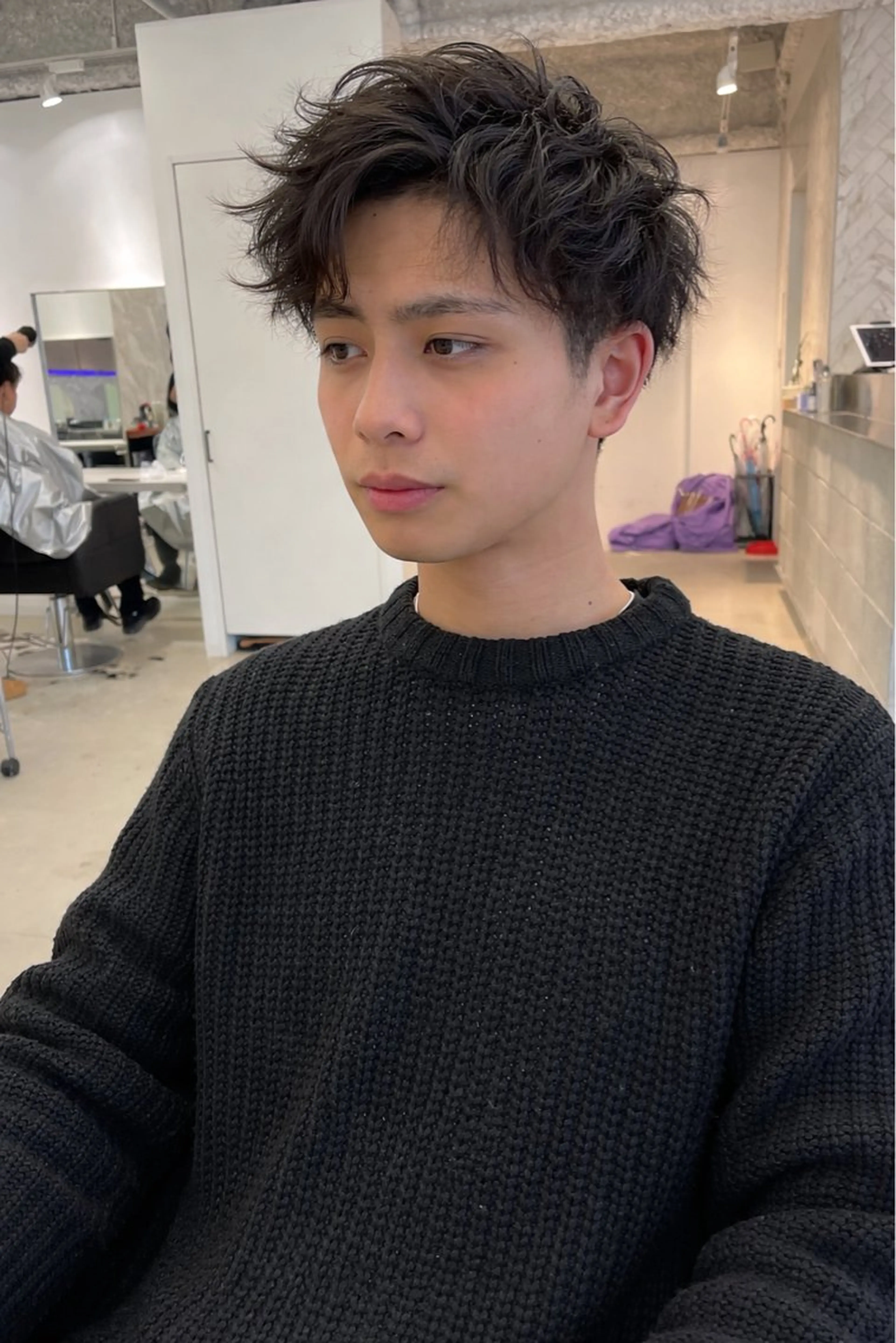 🔥色気UPフェザーパーマ✂️＋カット＋TR✨」の写真