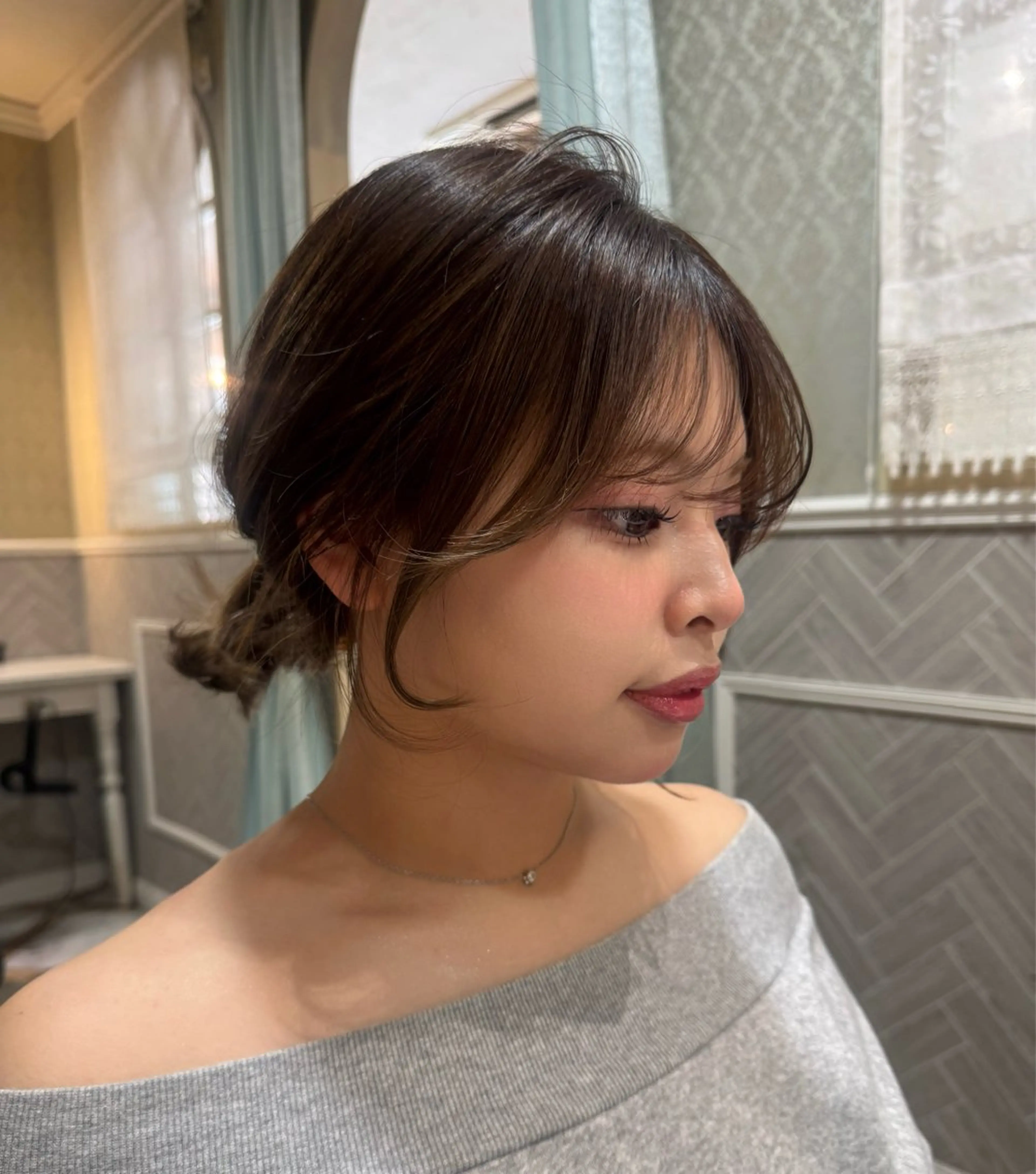 ショート カット ヘアセット ボブ/透明感カラー /艶髪/しなる🌷のヘアスタイル