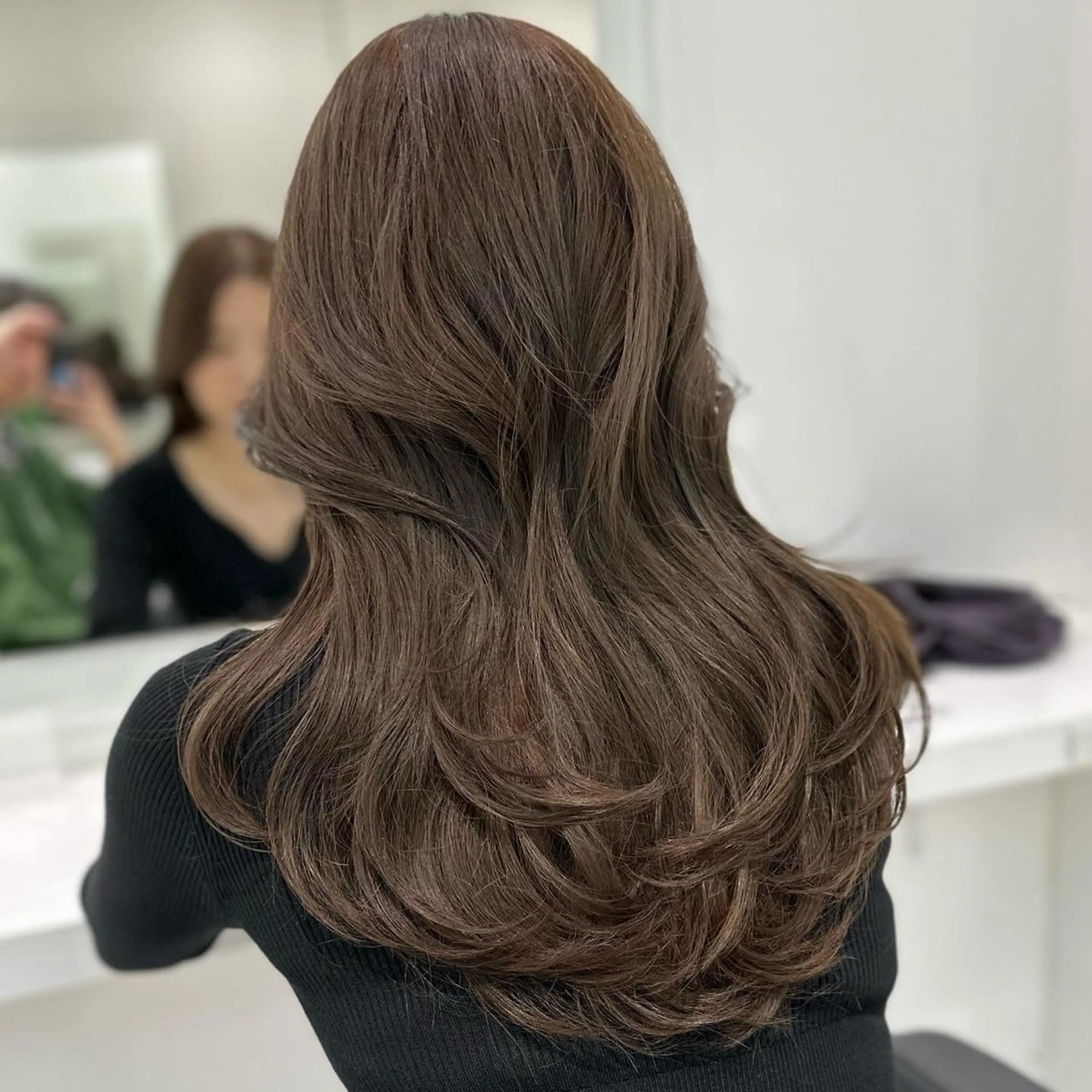 ロング カラー ヘアアレンジ ブリーチ ブリーチなしカラー 髪質改善 🫧モテる💗ダメー ジレスハイトーン🫧のヘアスタイル