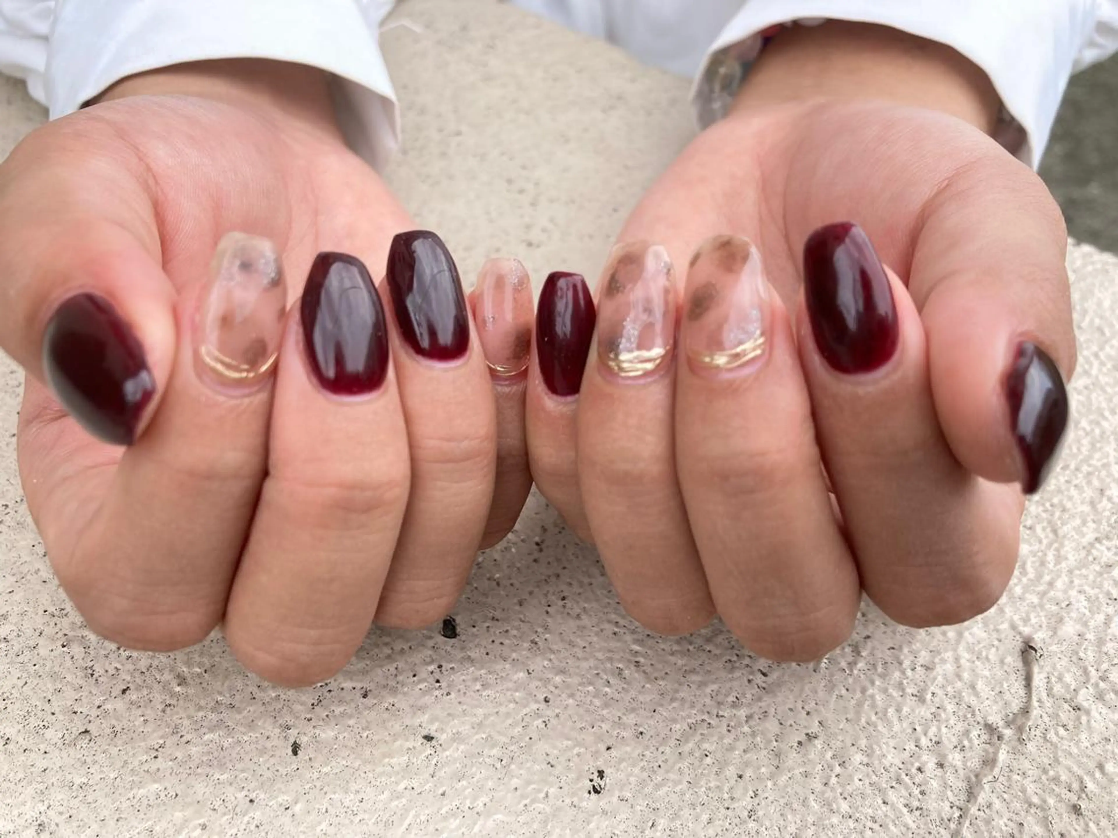 ショート ネイル ハンドネイル フットネイル ✴︎ Delightのネイルデザイン