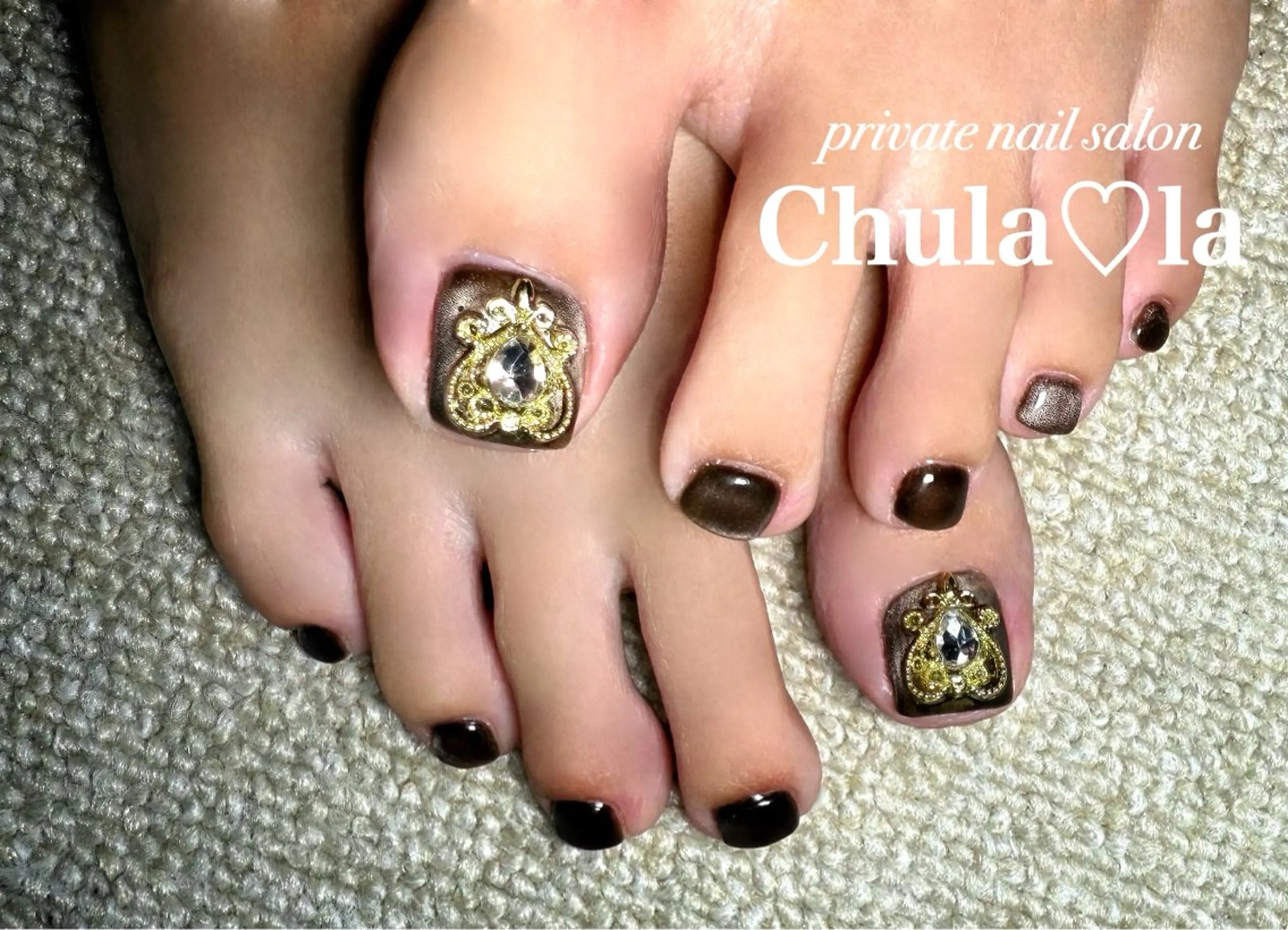 ネイル マグネットネイル フットネイル Chula♡la 豊見城市高安のネイルデザイン