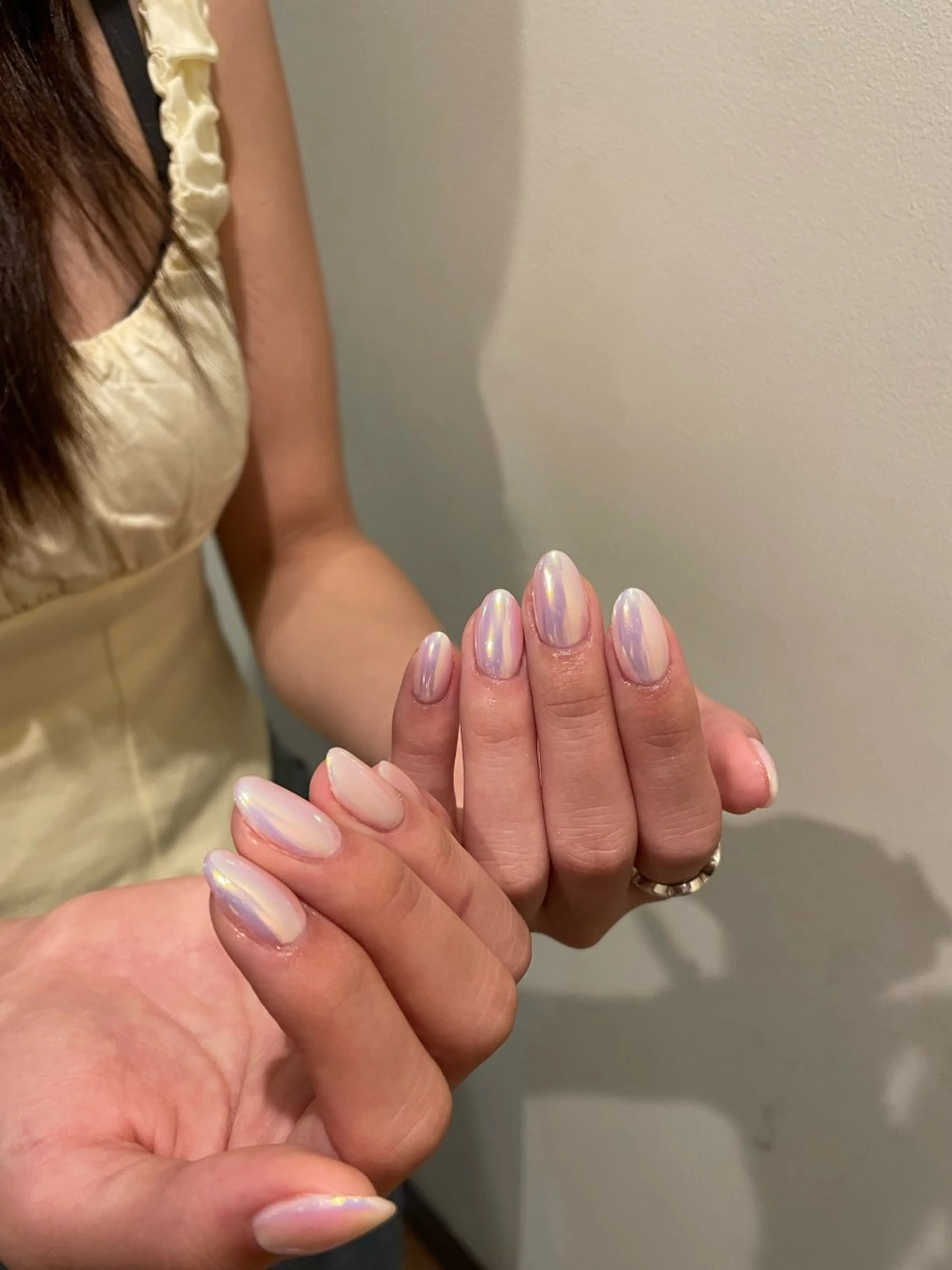 【ハンド】オフありミラーワンカラー☀️🤍の写真