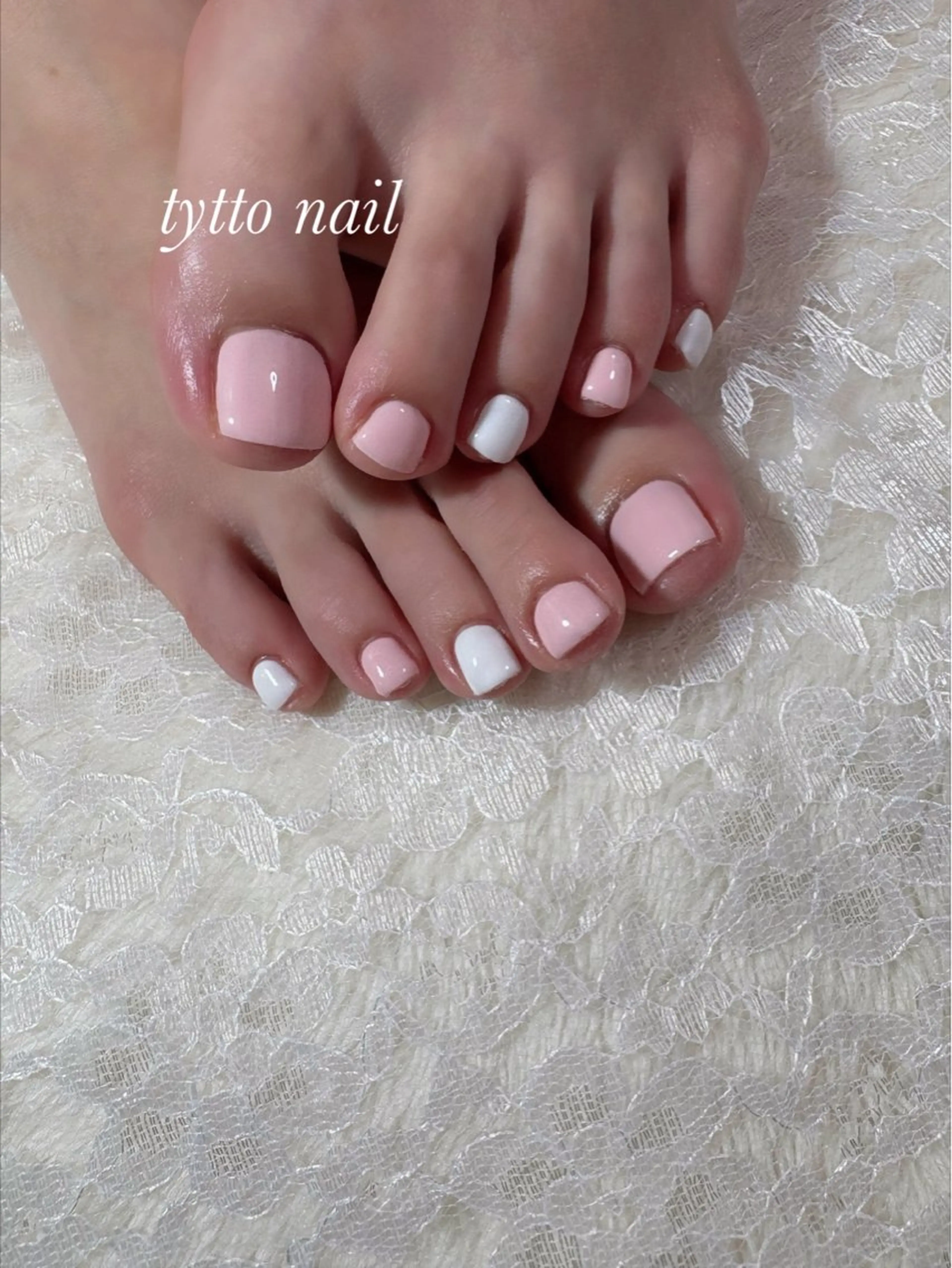 ネイル フットネイル ガーリー オフィスネイル ワンカラーネイル ピンク フットネイル tytto nail ❤︎‪‪eri‪‪のネイルデザイン