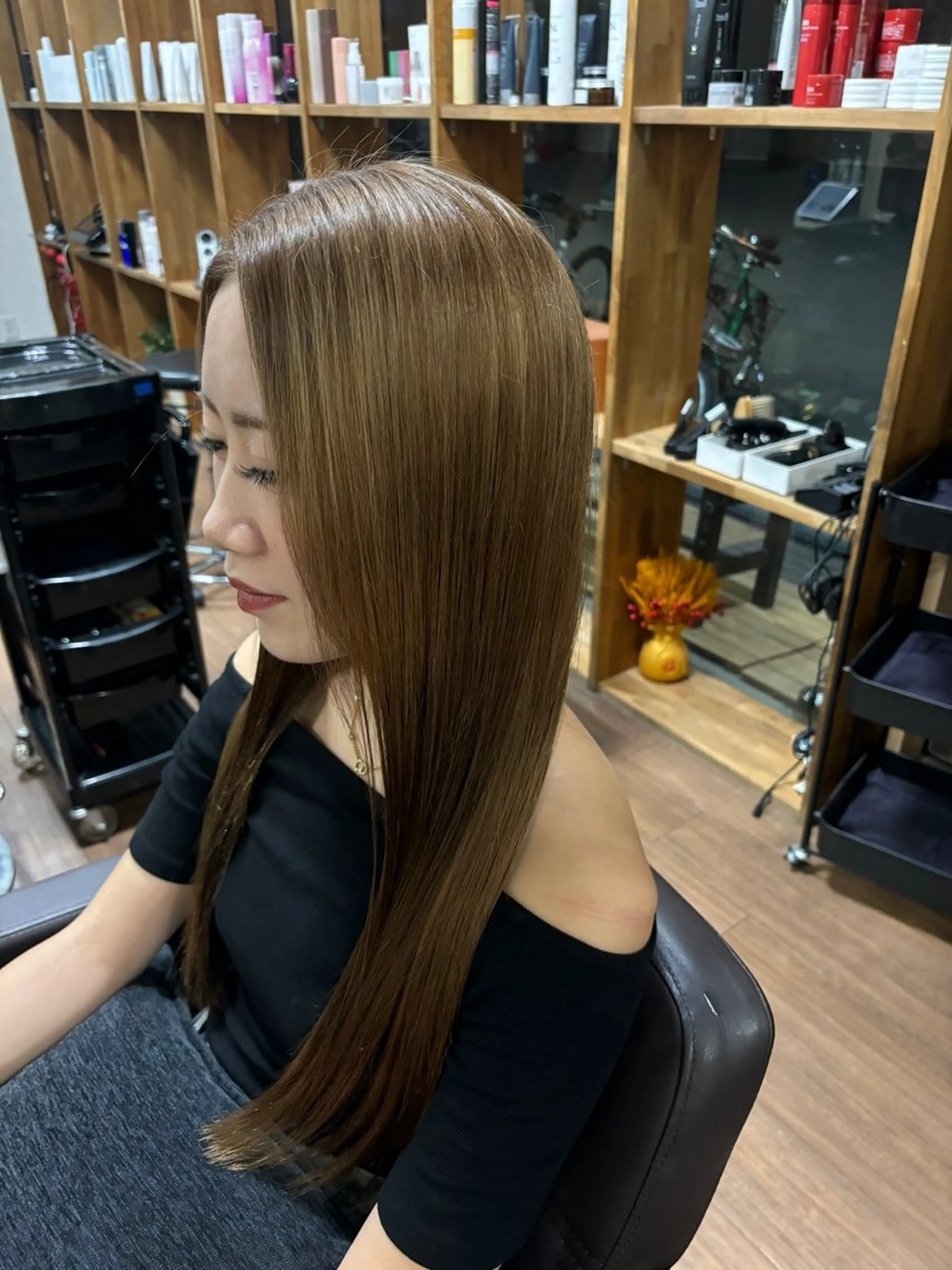 ロング カラー ベージュカラー ママ美容師 MADOKA🧸🍯のヘアスタイル