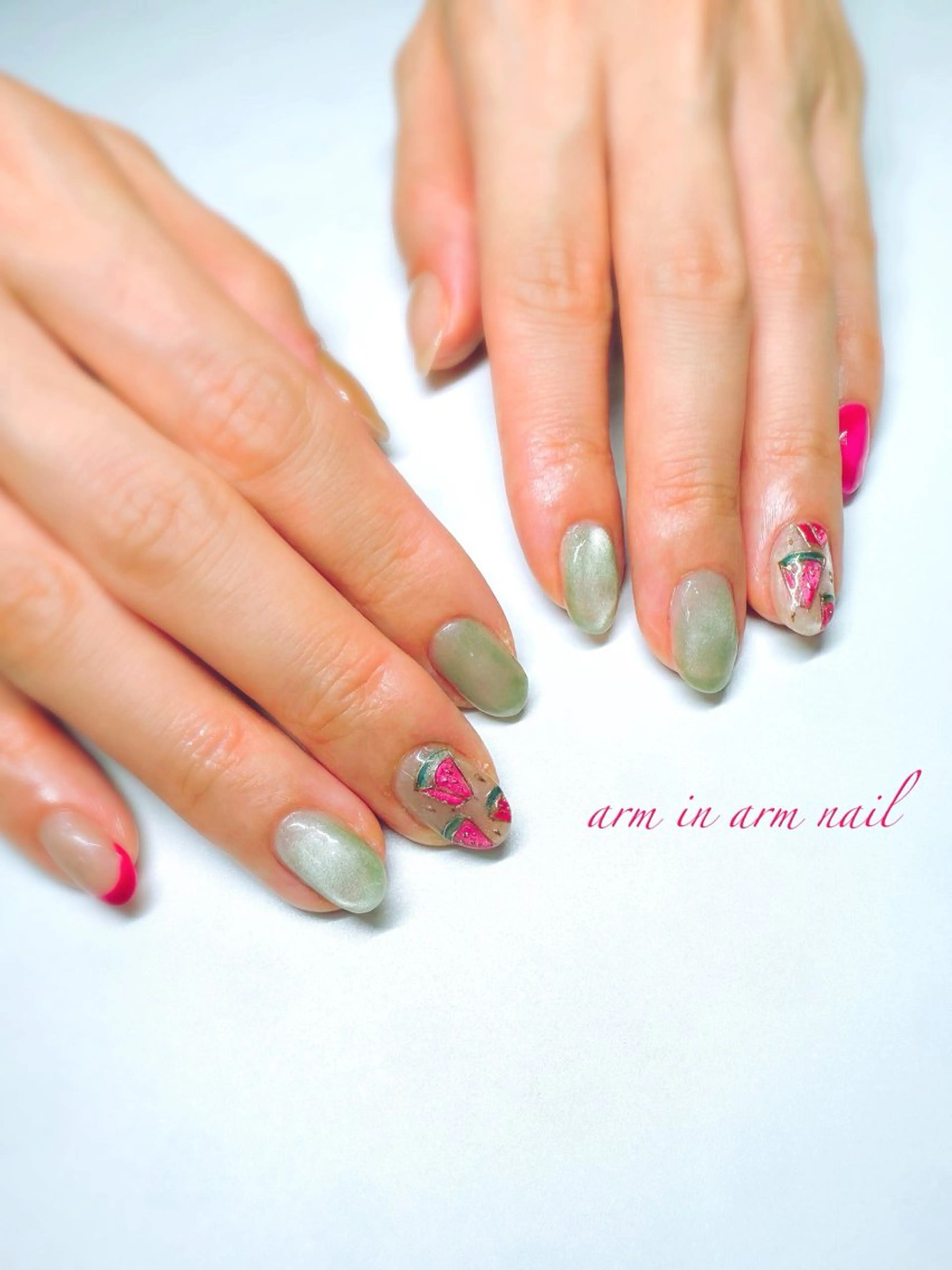 ネイル arm in arm ︎✿Yamamotoのマツエク・マツパデザイン