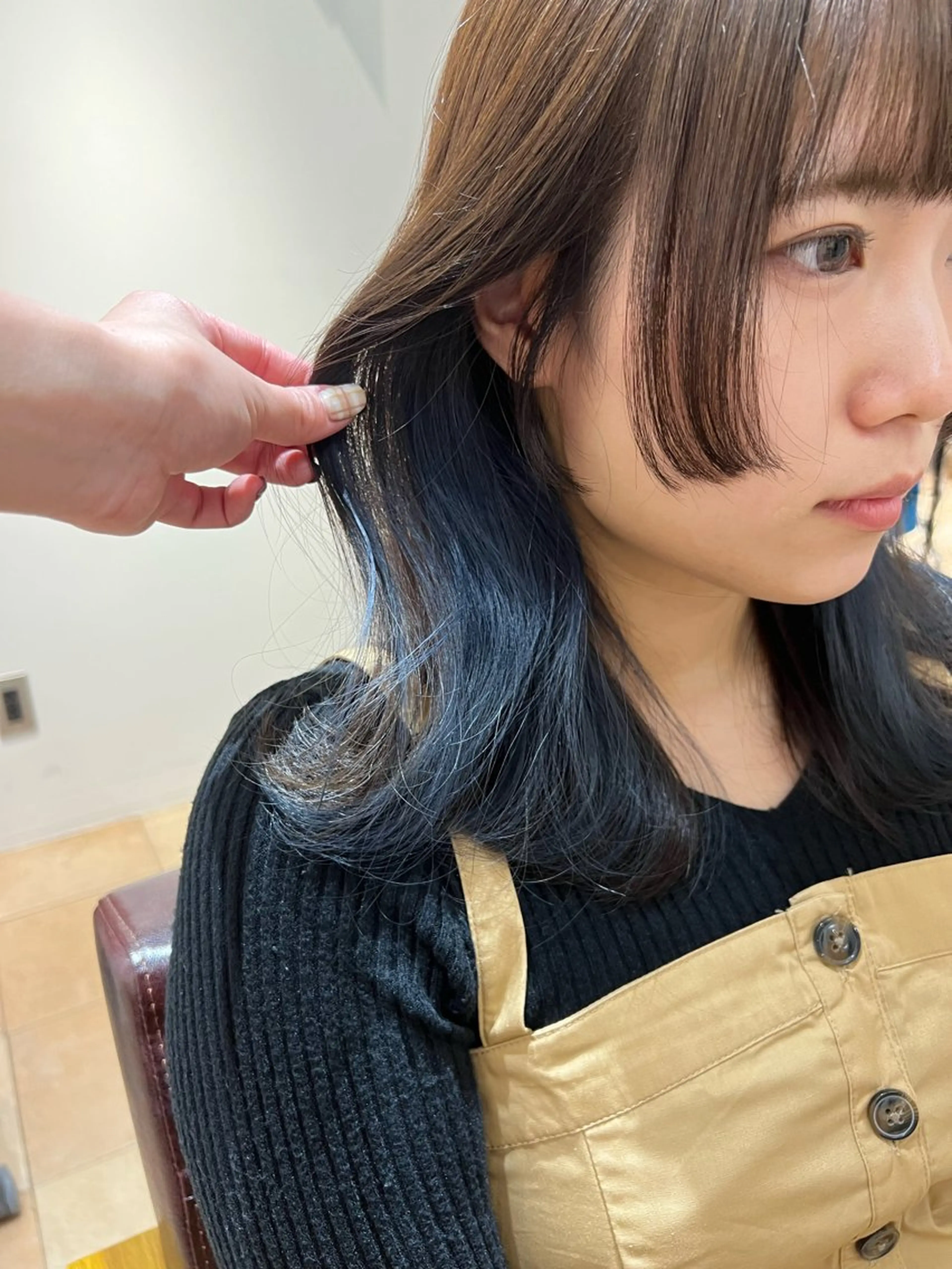 ミディアム カラー 🥀韓国ヘア🥀 宮津真菜のヘアスタイル