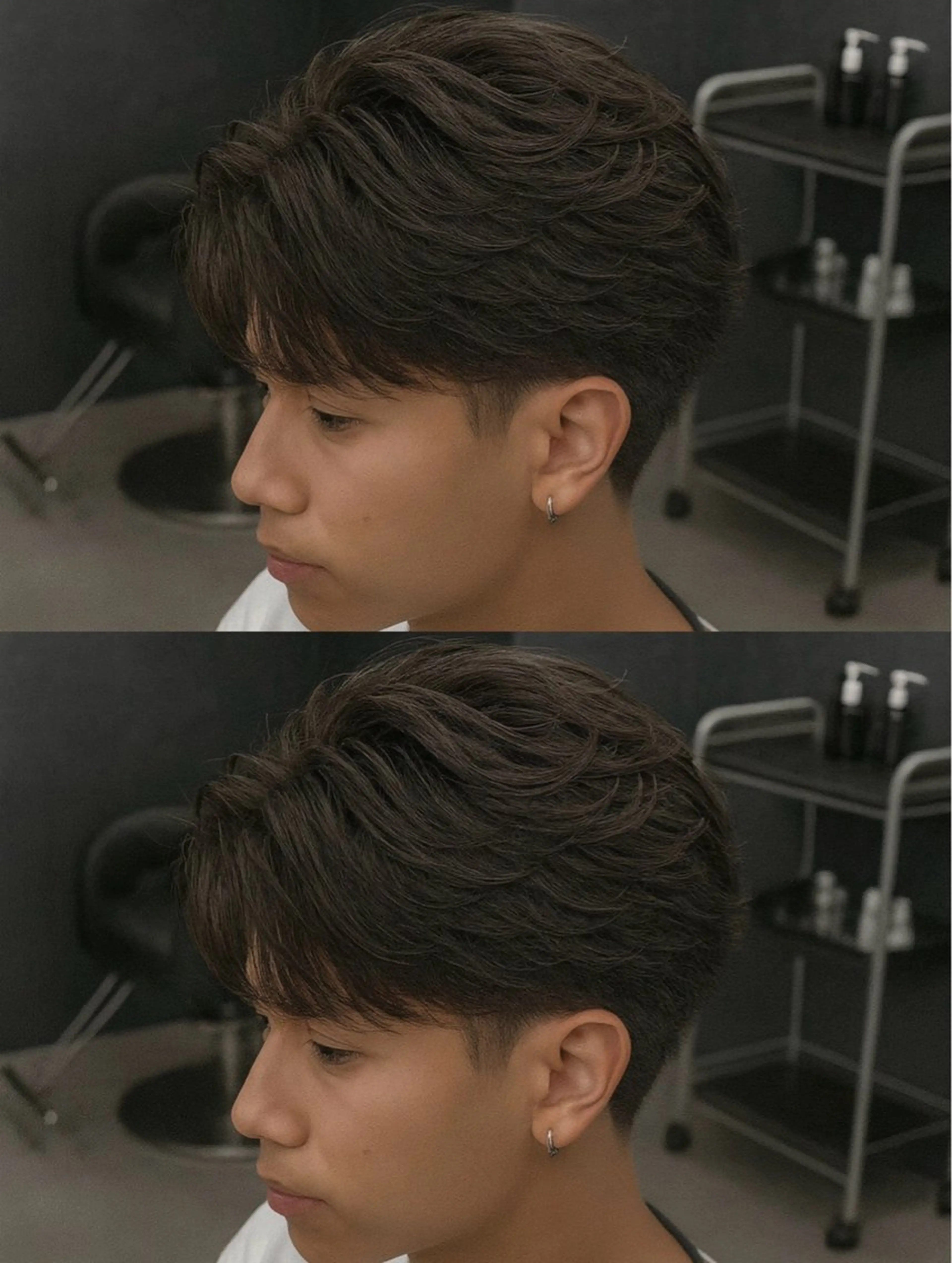 ミディアム パーマ ヘアアレンジ メンズ ミディアムパーマ メンズパーマ メンズツイストパーマ 波巻きパーマ ツイストパーマ 🔥ニュアンス フェザー小林海斗🔥のヘアスタイル