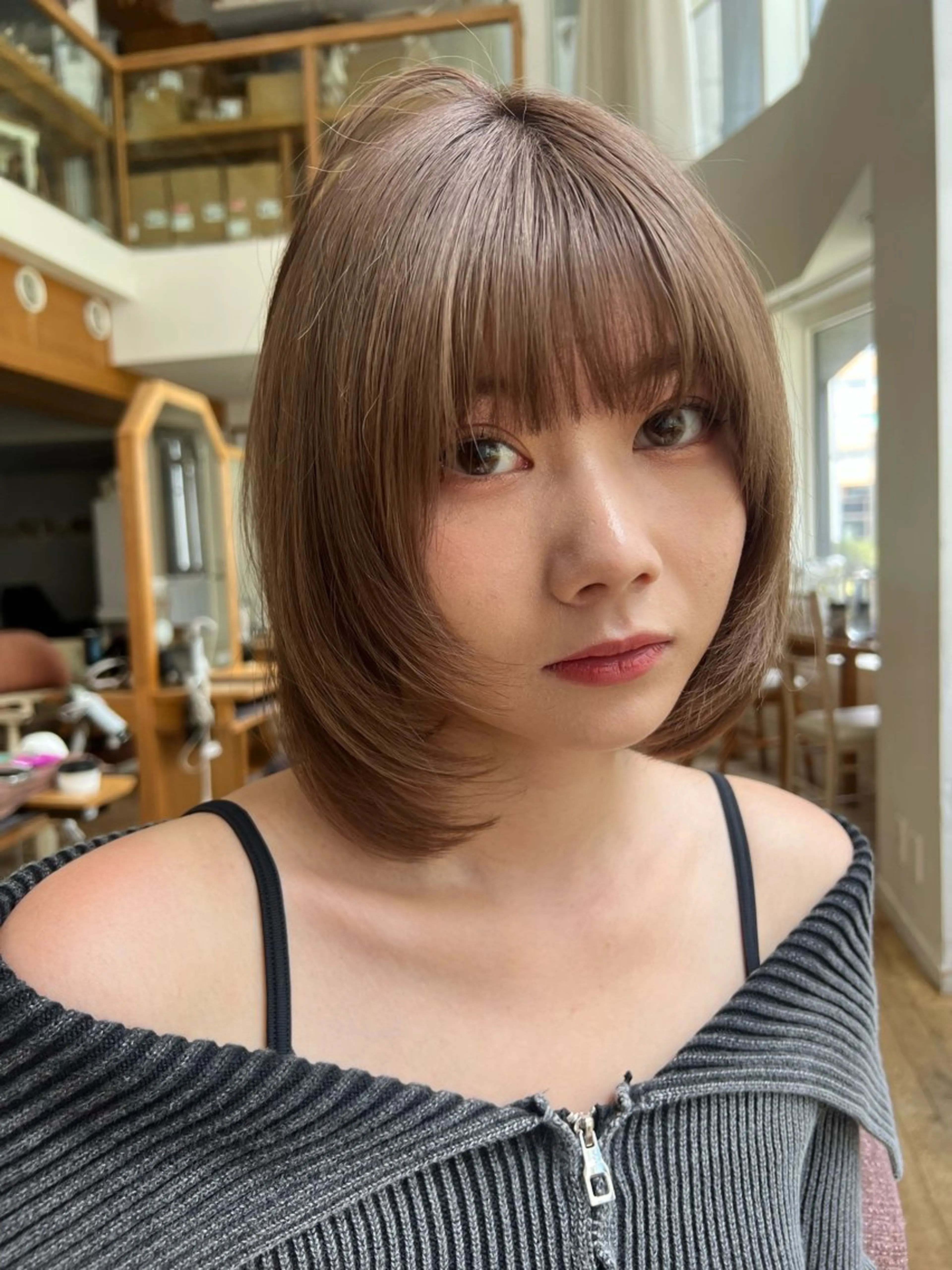 ショート ボブ カット 縮毛矯正 望月威吹/表参道/レ イヤー/似合わせのヘアスタイル