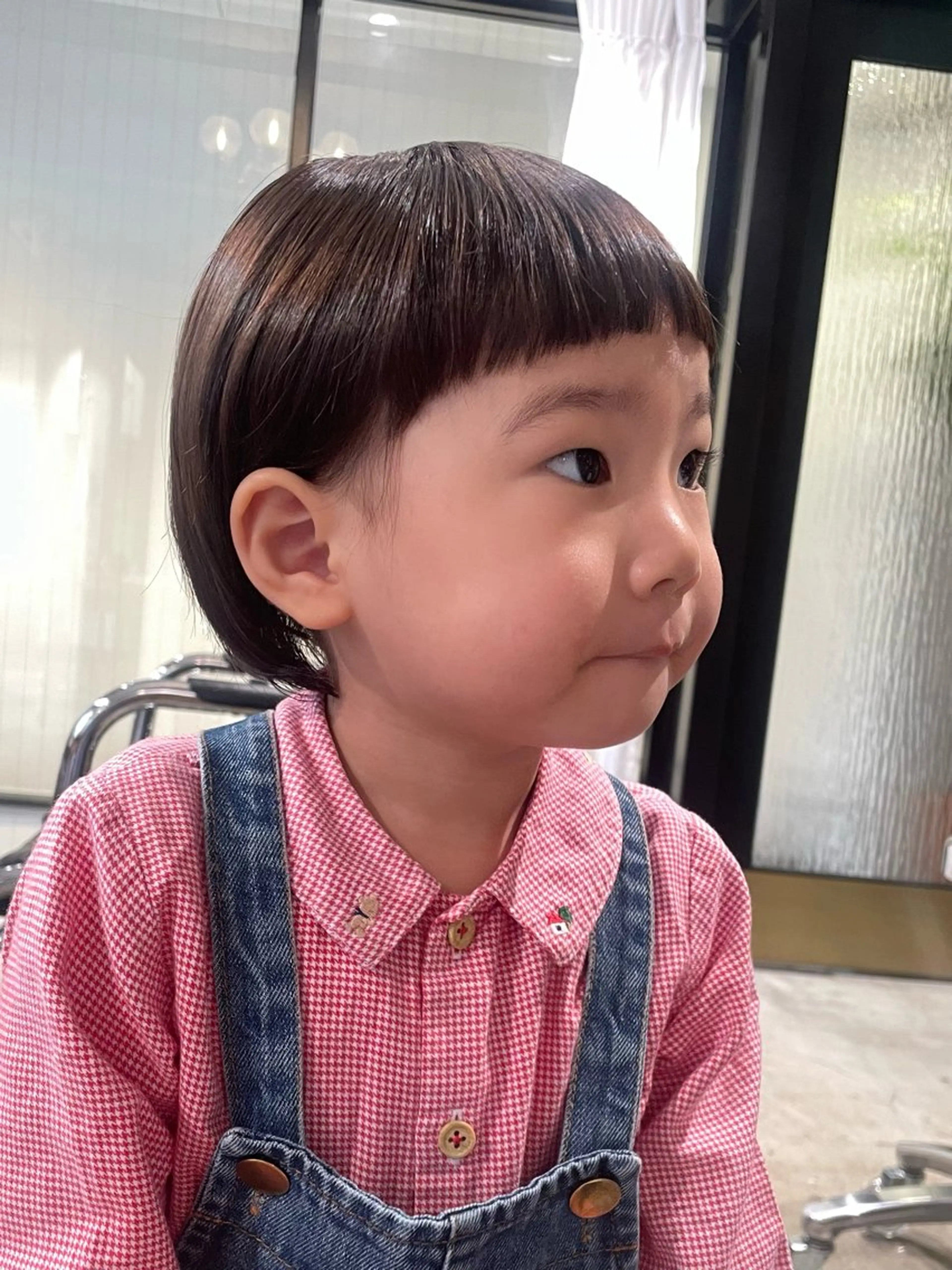 キッズ 柔らかレイヤー× 透け感カラー/SUのヘアスタイル