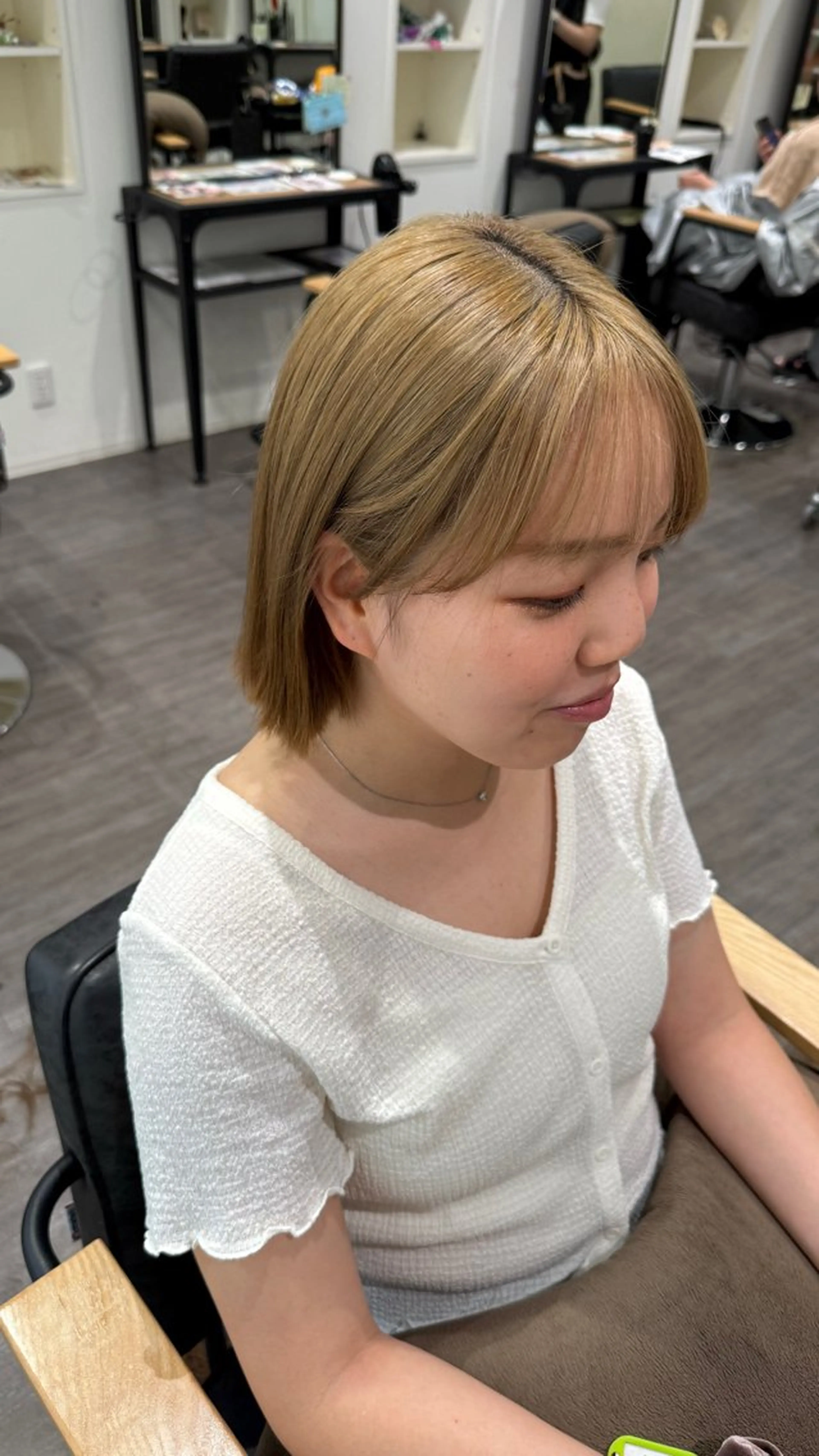 ショート 切りっぱなしボブ ボブ カット トリートメント 艶髪レイヤー上田 紗也🇰🇷💗のヘアスタイル