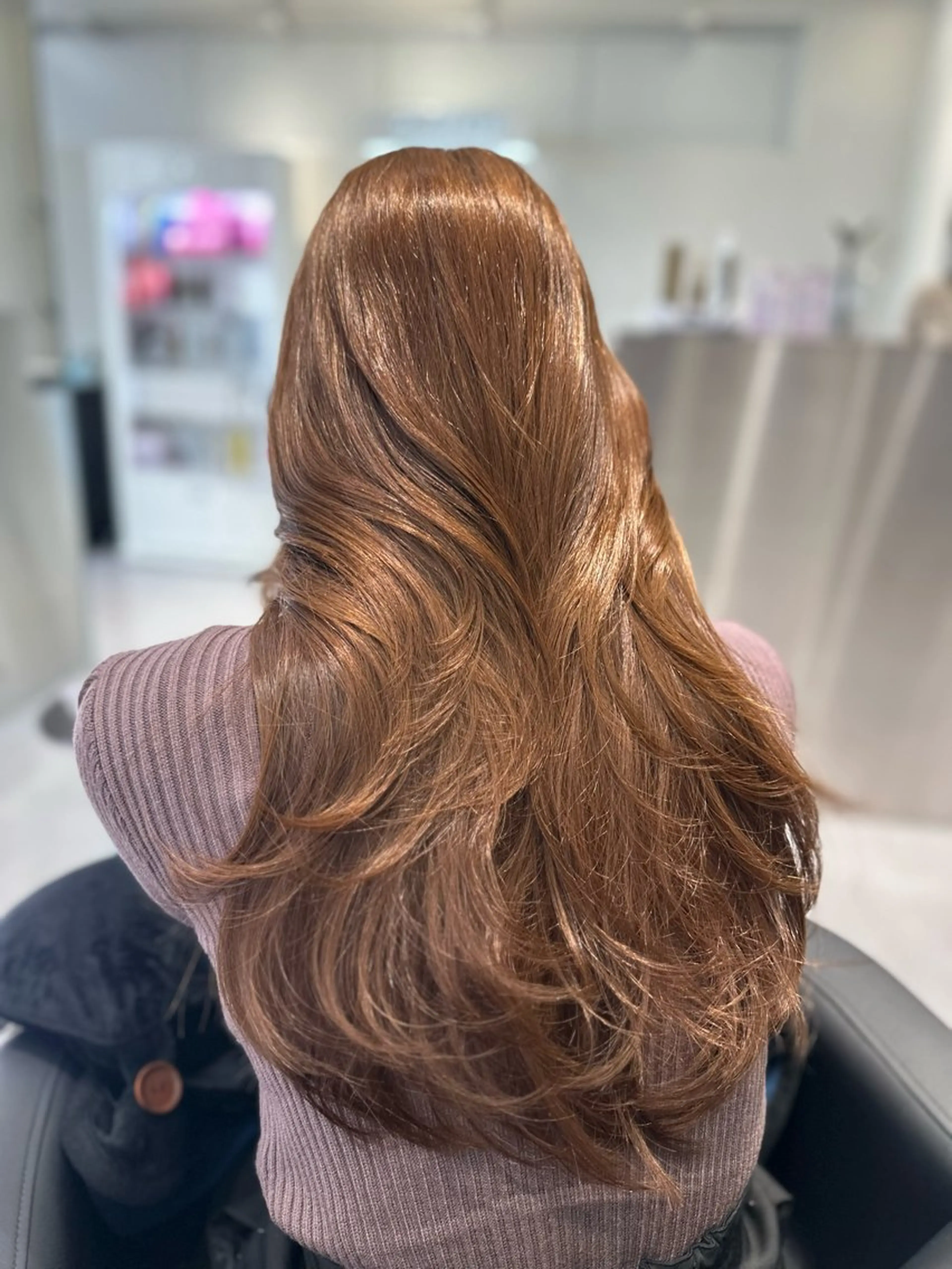 ロング ヘアカラー トリートメント ブリーチなし/透明感 NONO💖のヘアスタイル