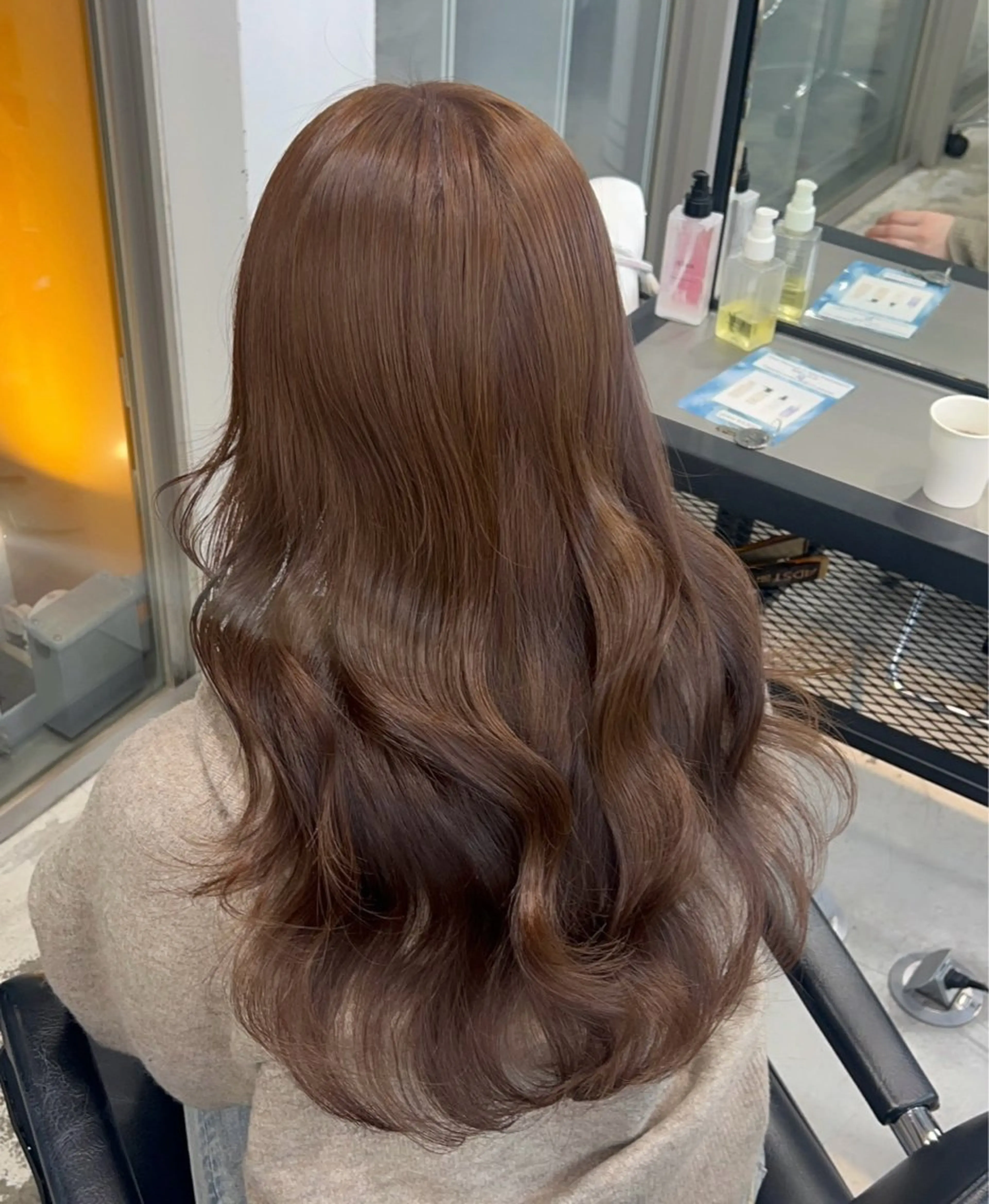 セミロング カラー ヘアアレンジ ブリーチ ブリーチなしカラー ヘアカラー ブリーチ 🎀 エクステ ♡さや♡のヘアスタイル