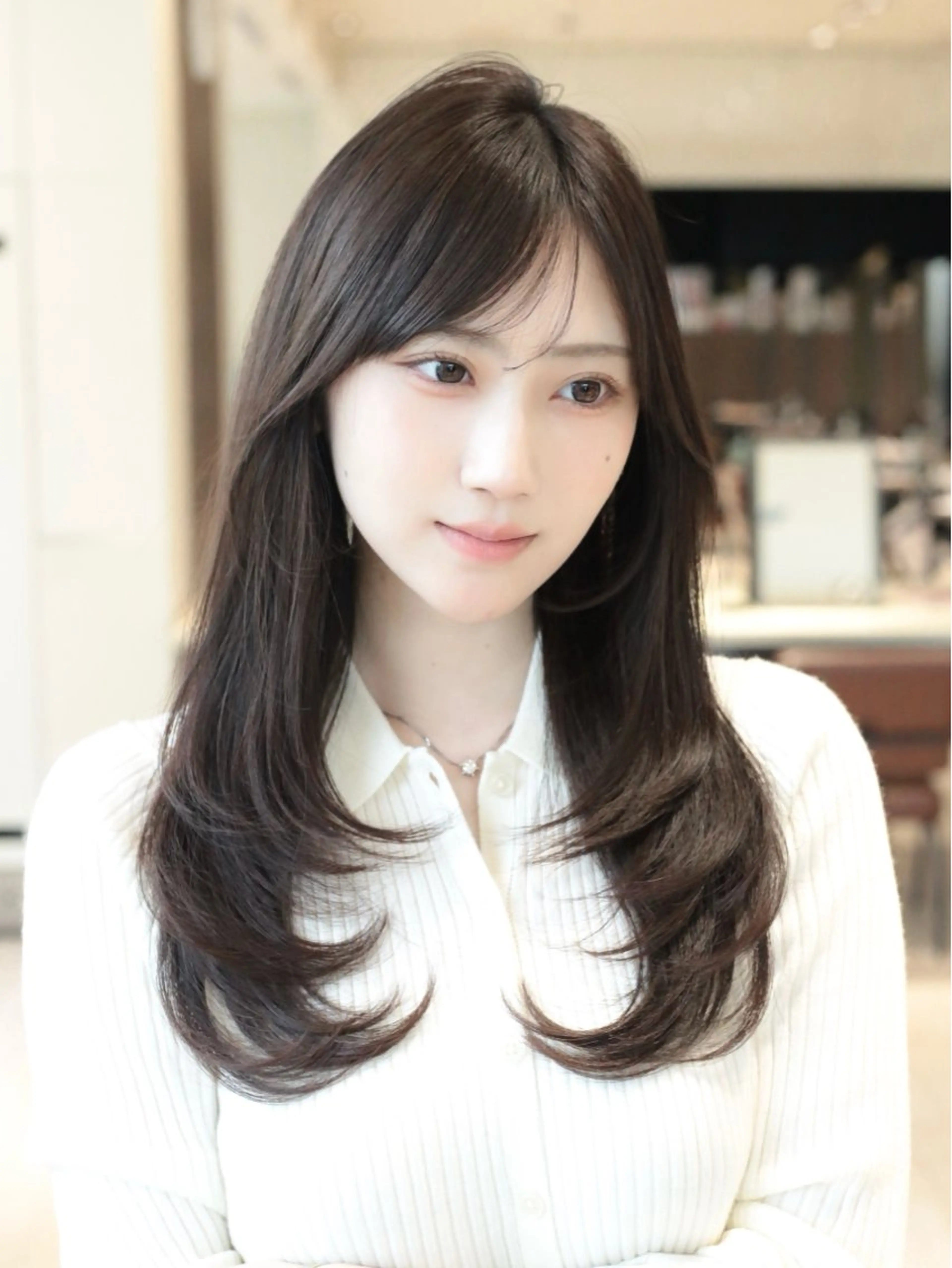 ロング カラー レイヤーカット カット ヘアカラー トリートメント レイヤー/顔周り /透明感🩶高橋大のヘアスタイル