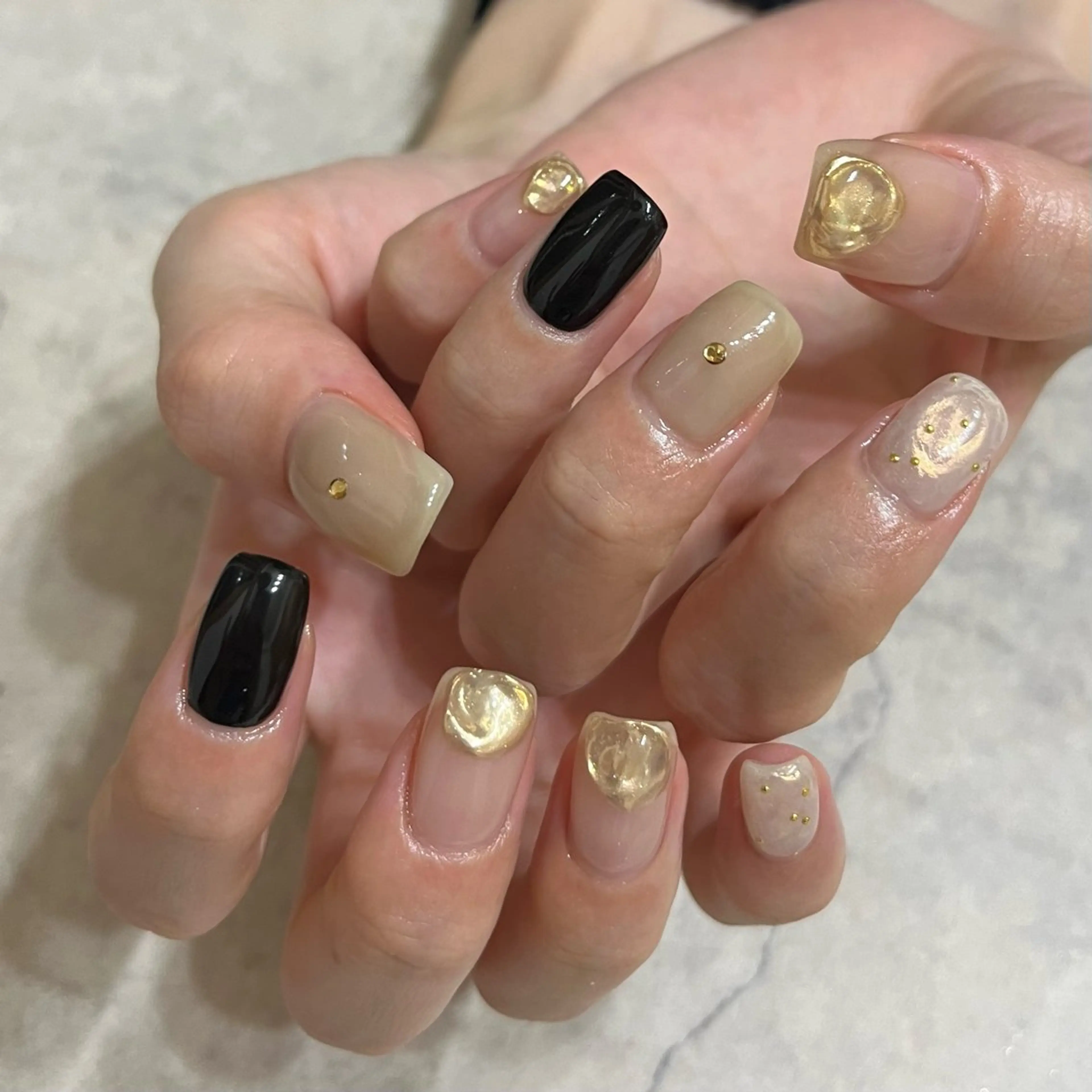 ネイル グリーン 持ち込み ハンドネイル vegh.所属・vegh. nail/阿波座のネイルデザイン