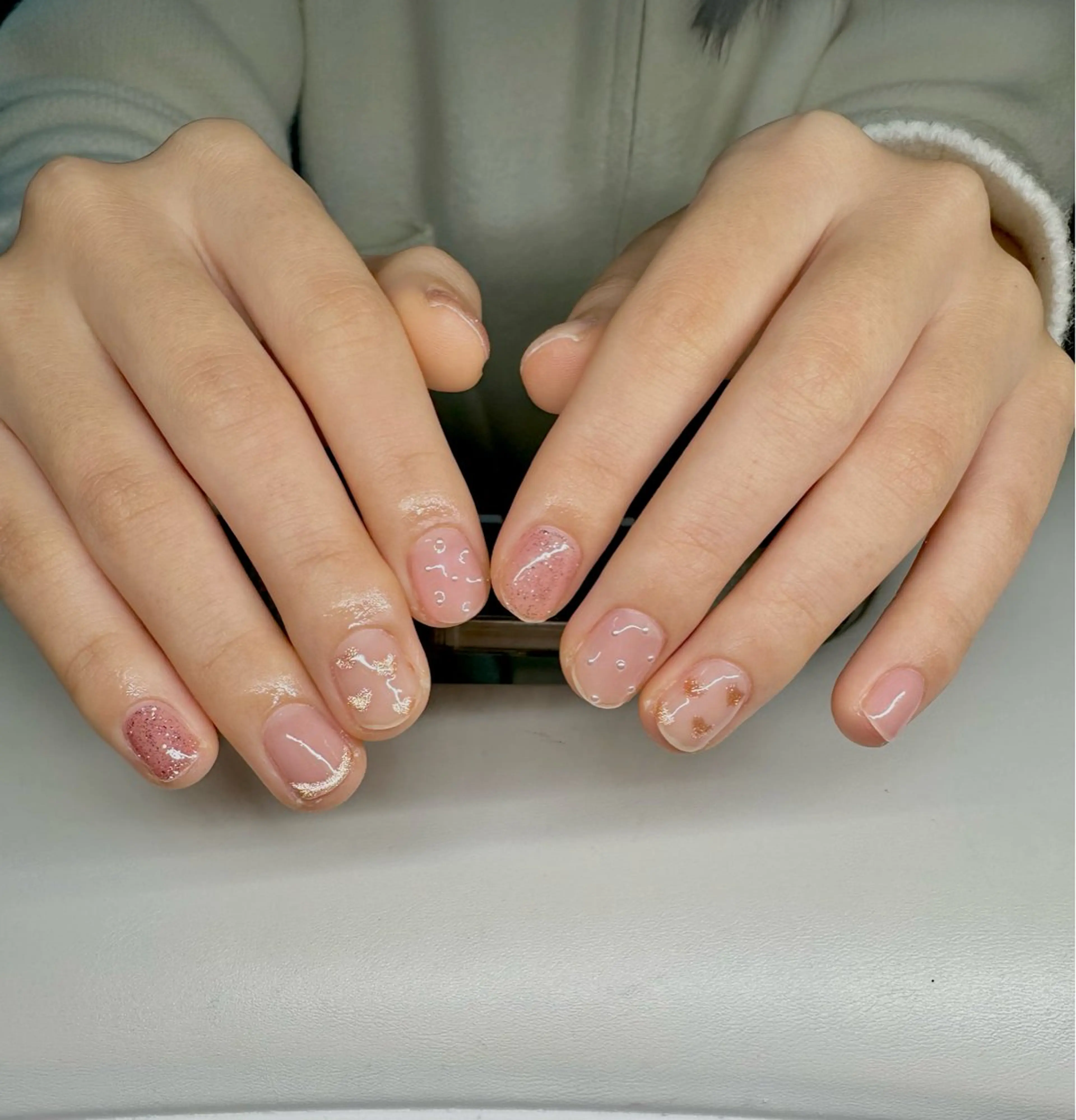 ネイル 韓国ネイル 持ち込み ハンドネイル RINN ANA.CHUOのネイルデザイン