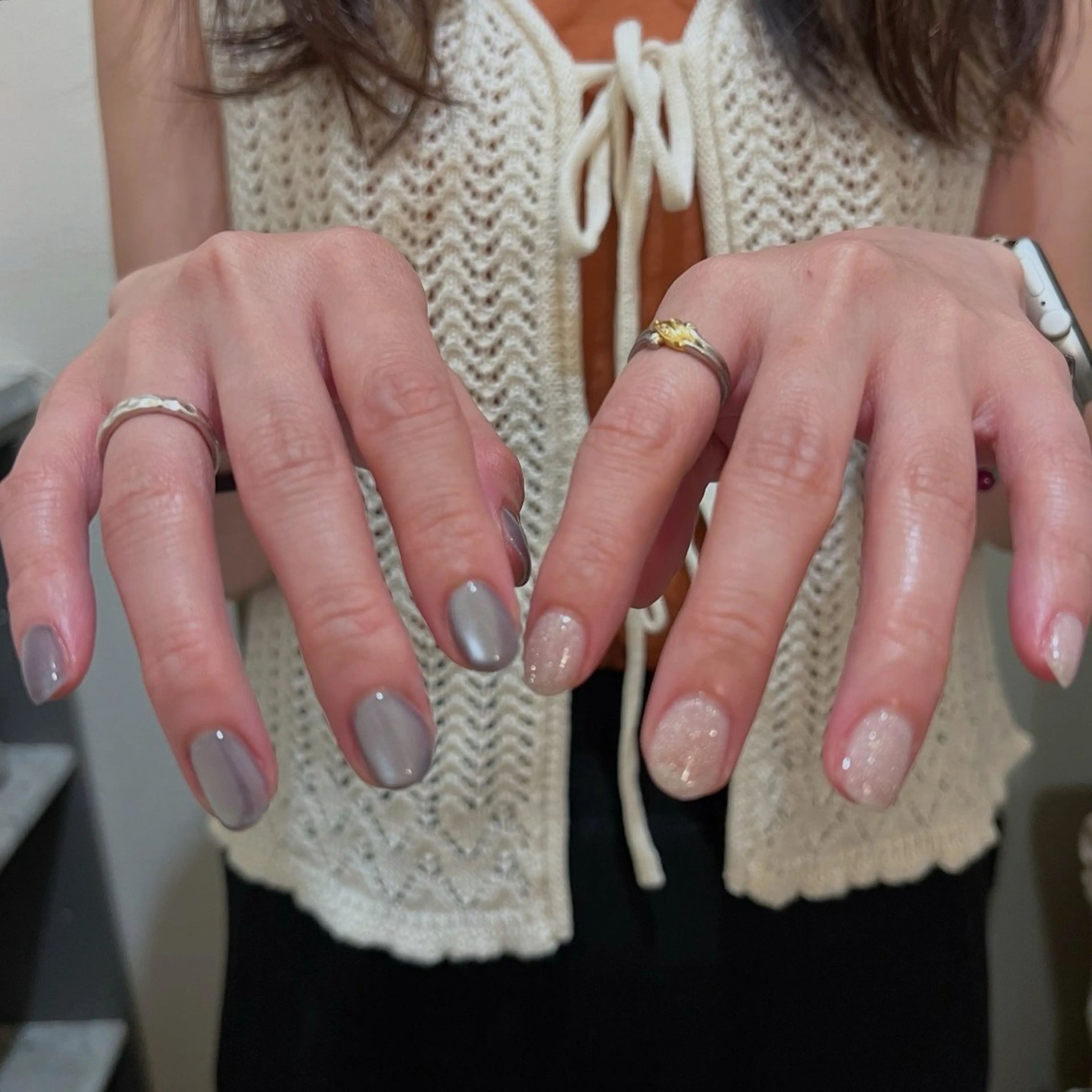 ネイル フラッシュネイル マグネットネイル urun eriのネイルデザイン