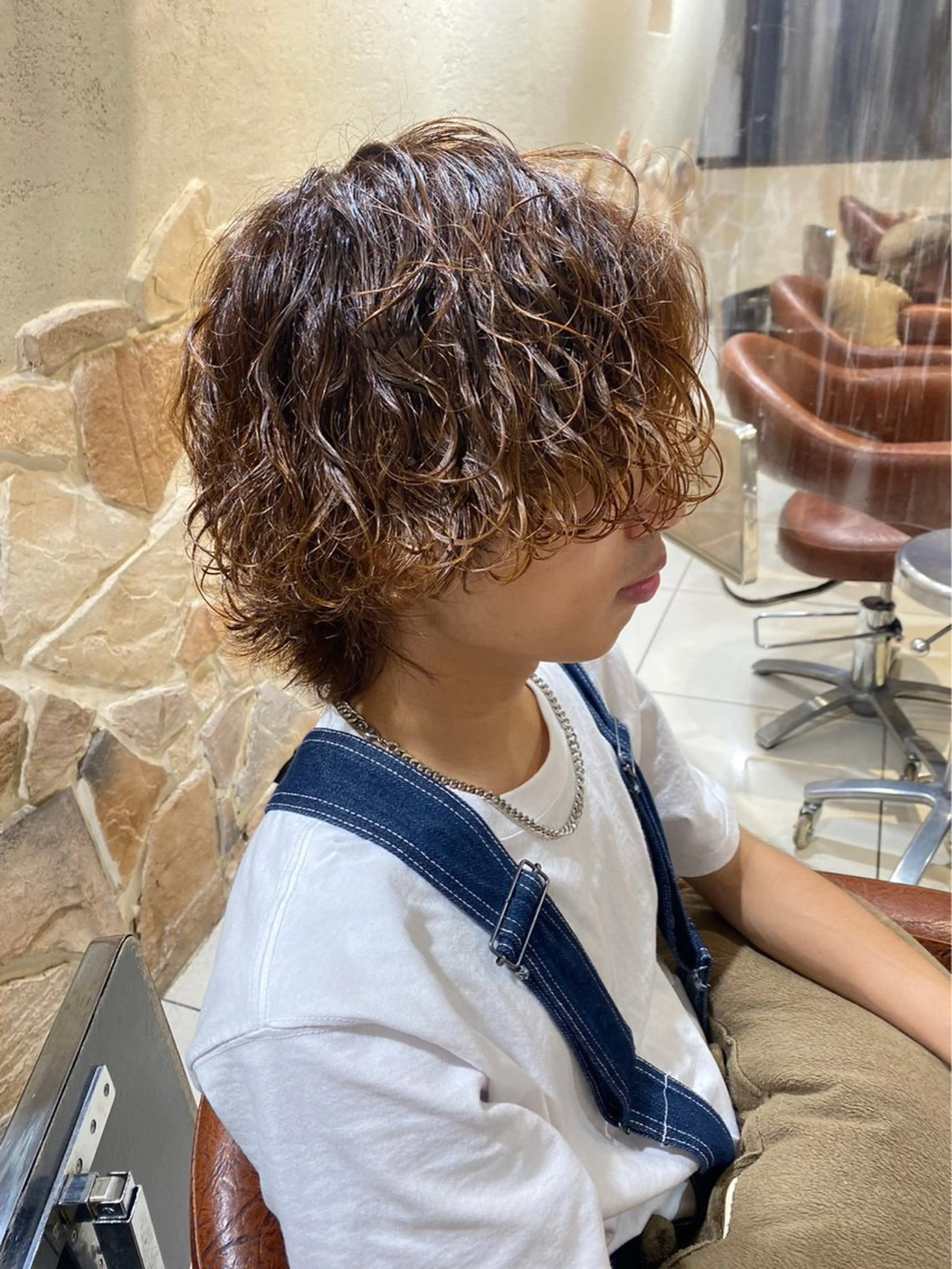 ミディアム 🦁メンズモデル募集 🎧関瑠奈🛵のヘアスタイル