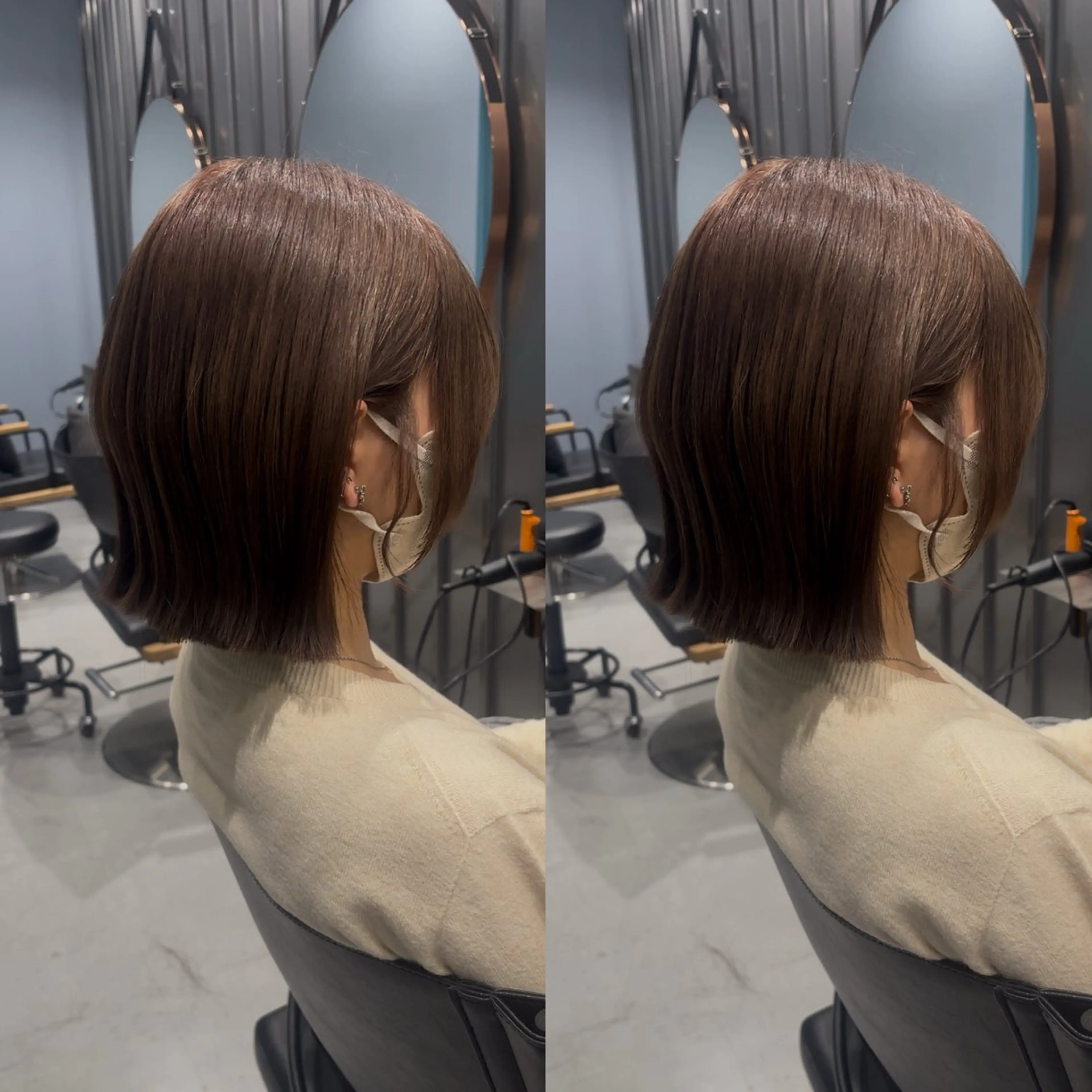 カット 🐈‍⬛JUMI /透明感カラー/🩶のヘアスタイル