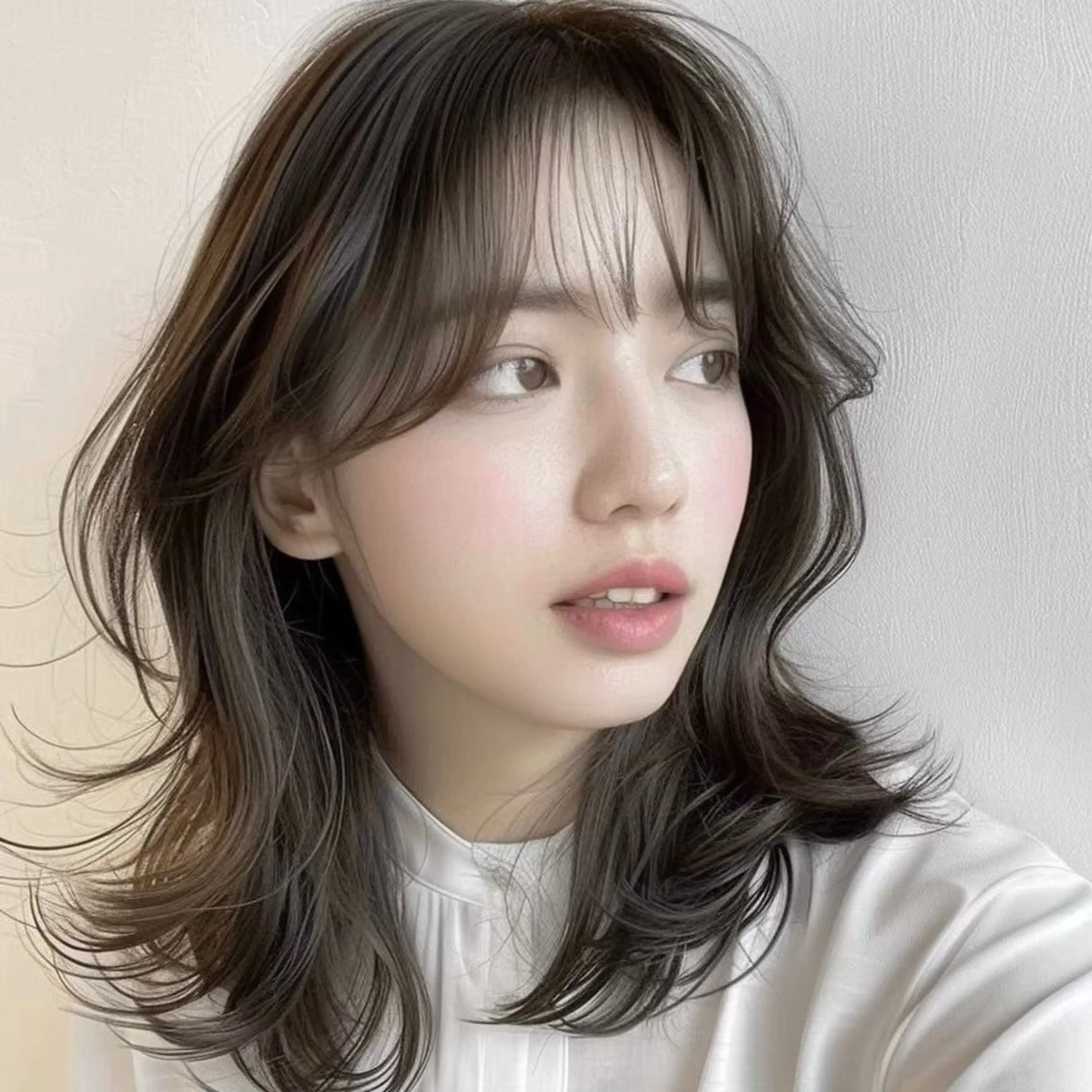 ミディアム ヘアカラー トリートメント 髪質改善特化／透明感 カラー／ＡＫＡＮＥ♡のヘアスタイル