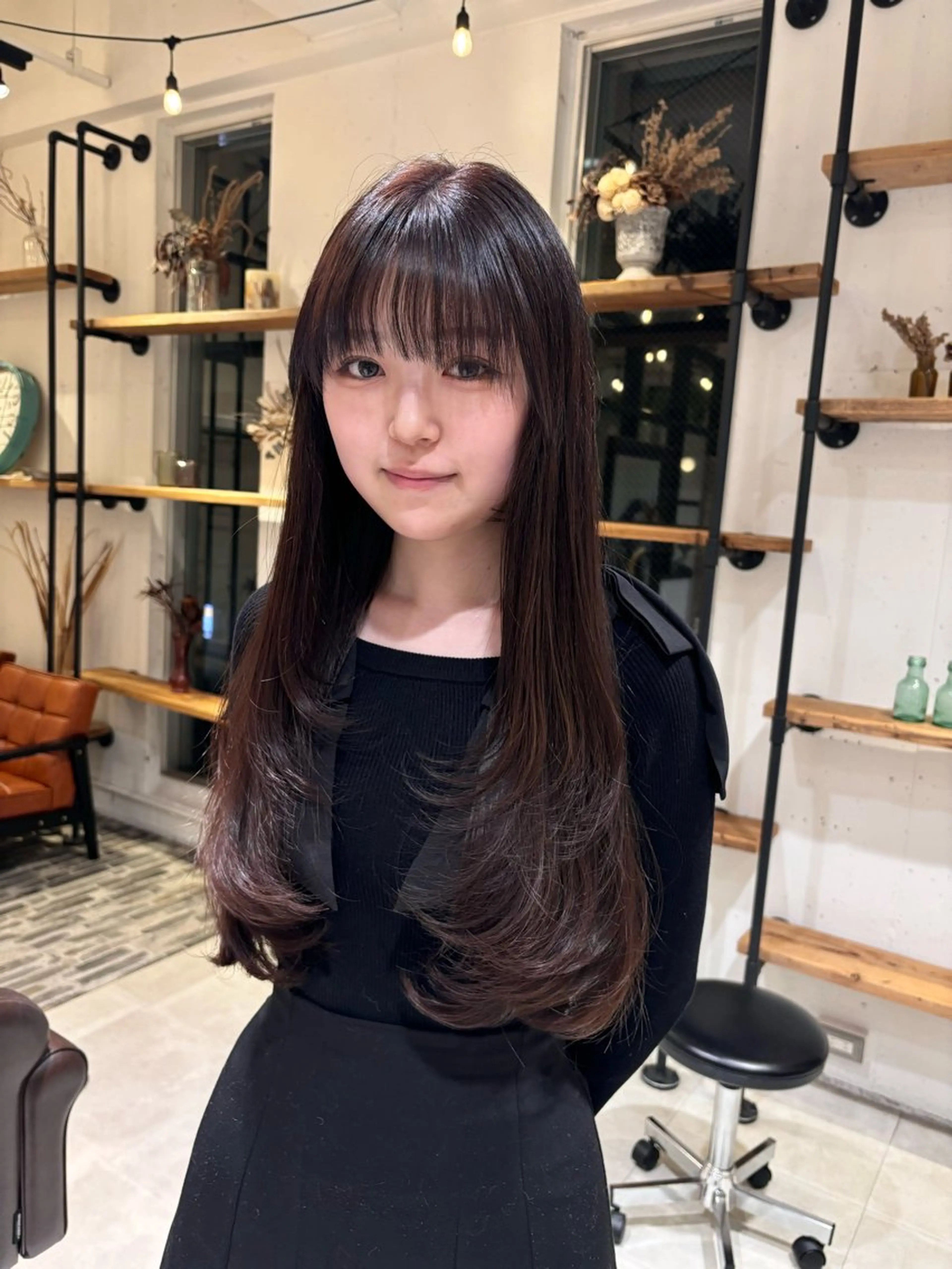 ロング レイヤーカット ロング ぬくい せいな💫のヘアスタイル