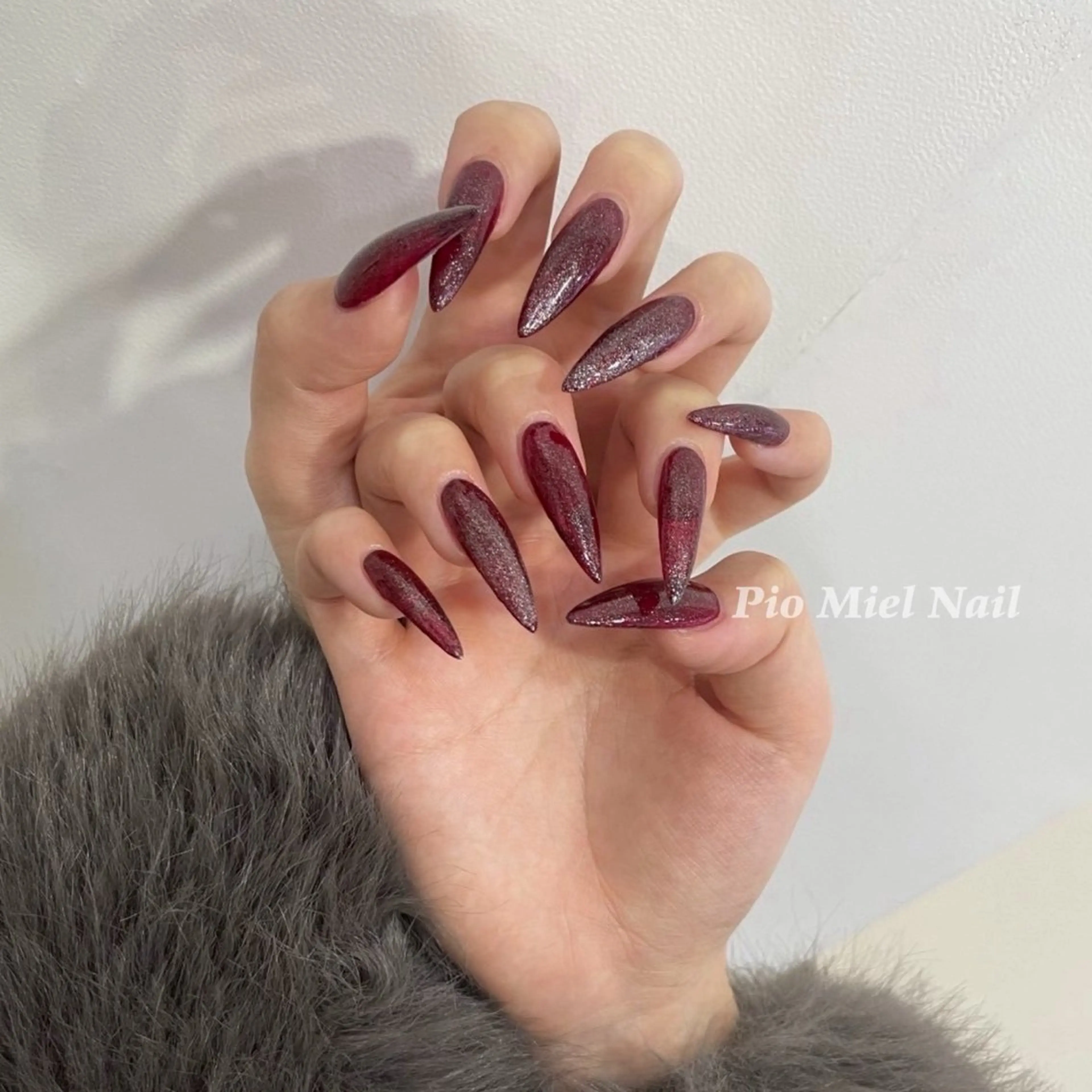 ネイル ハンドネイル HANA 長さだしのネイルデザイン