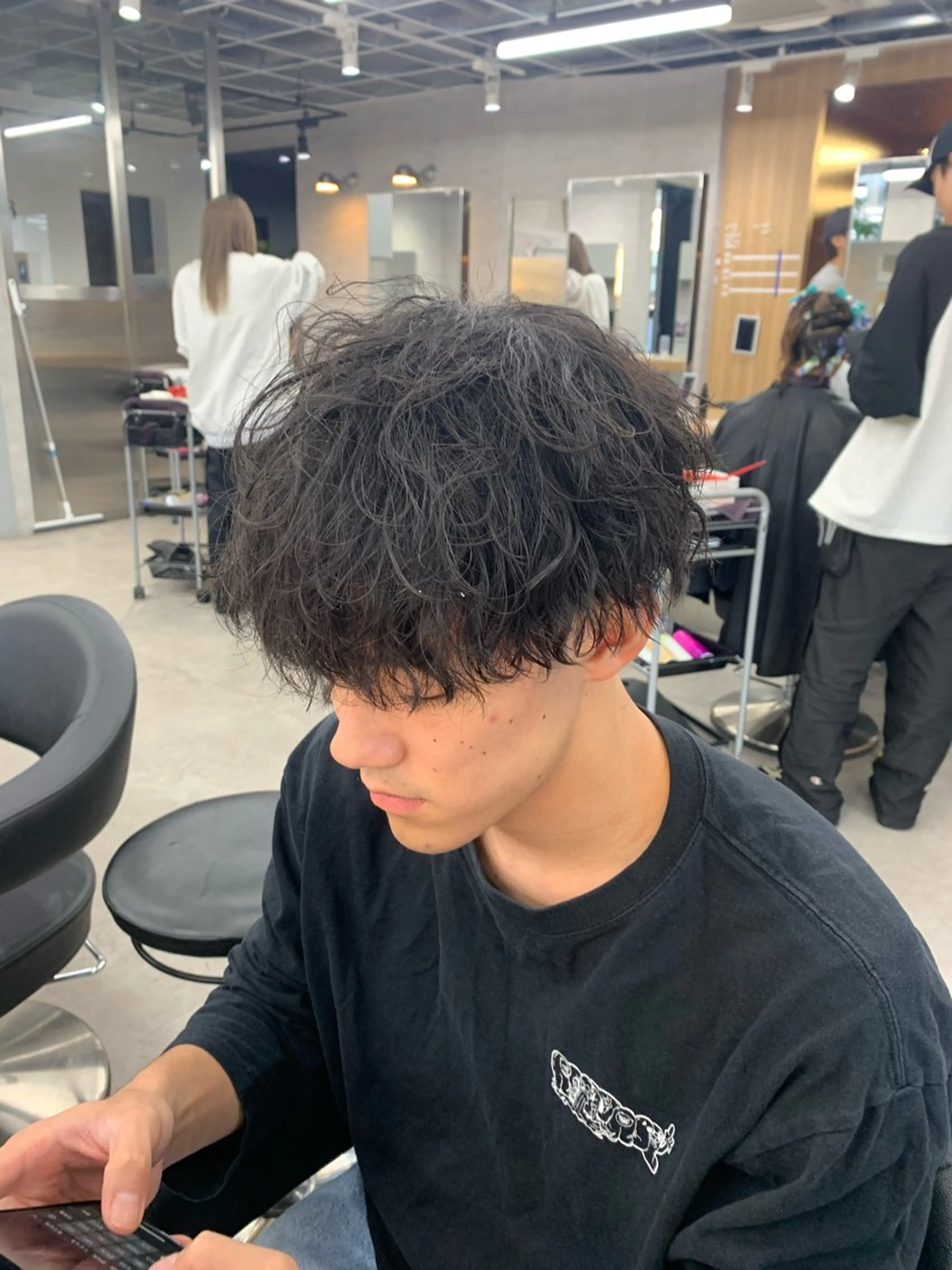 ショート パーマ メンズ メンズパーマ ⚡️メンズ特化⚡️ RYUKIのヘアスタイル